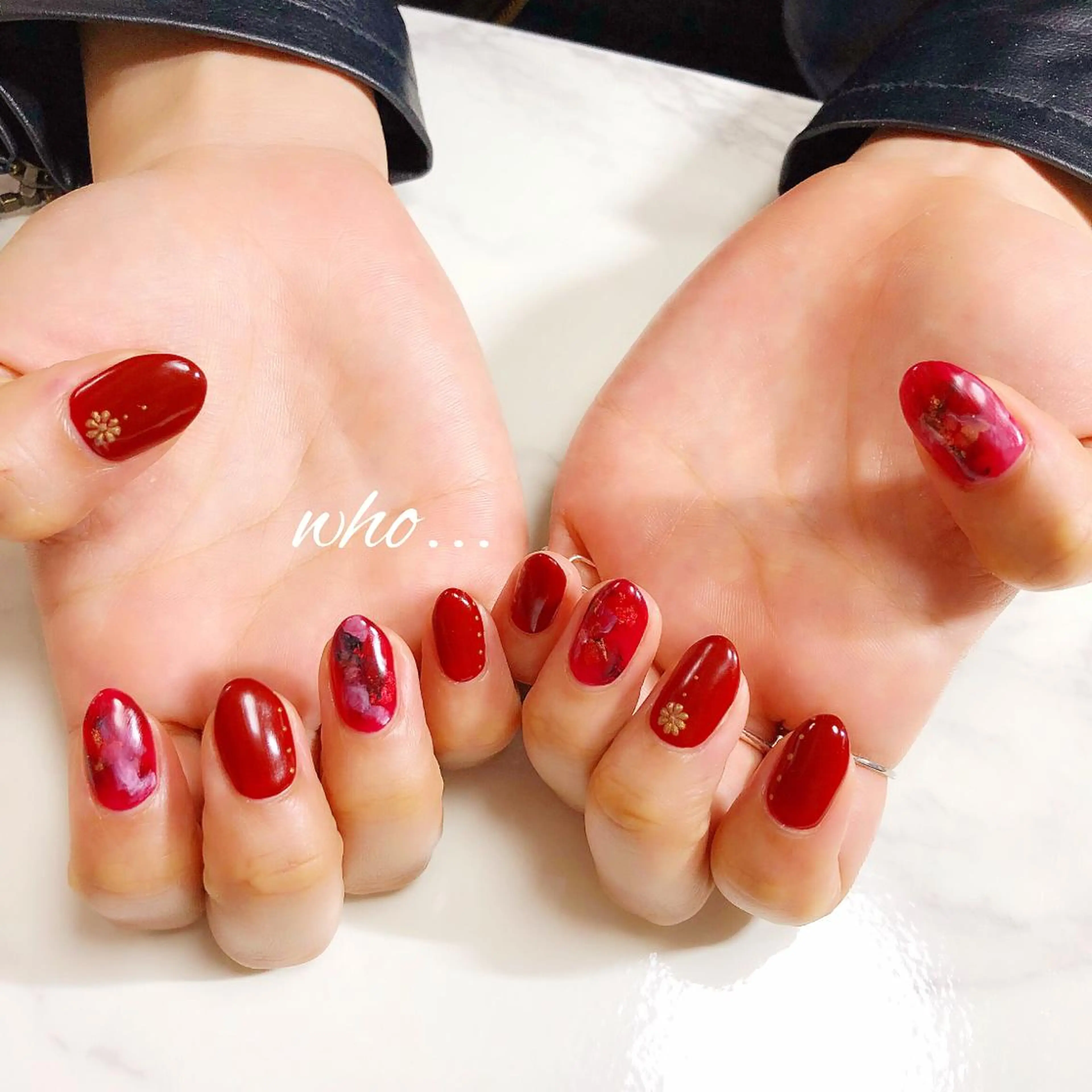 ネイル 赤色 NailSalon who...所属・n. fumikoのネイルデザイン