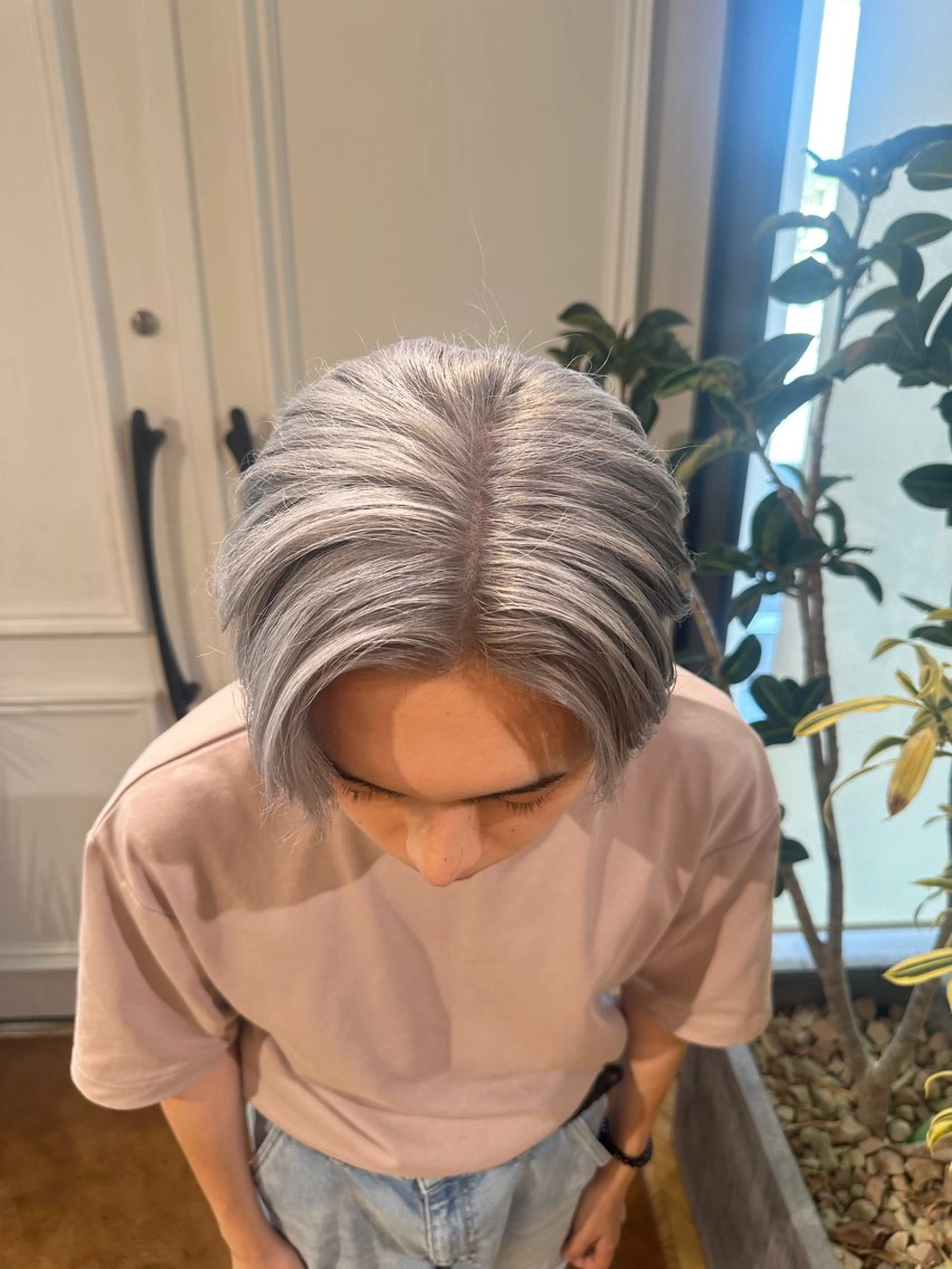 カラー メンズ シルバー 【yate'】 Noanのヘアスタイル