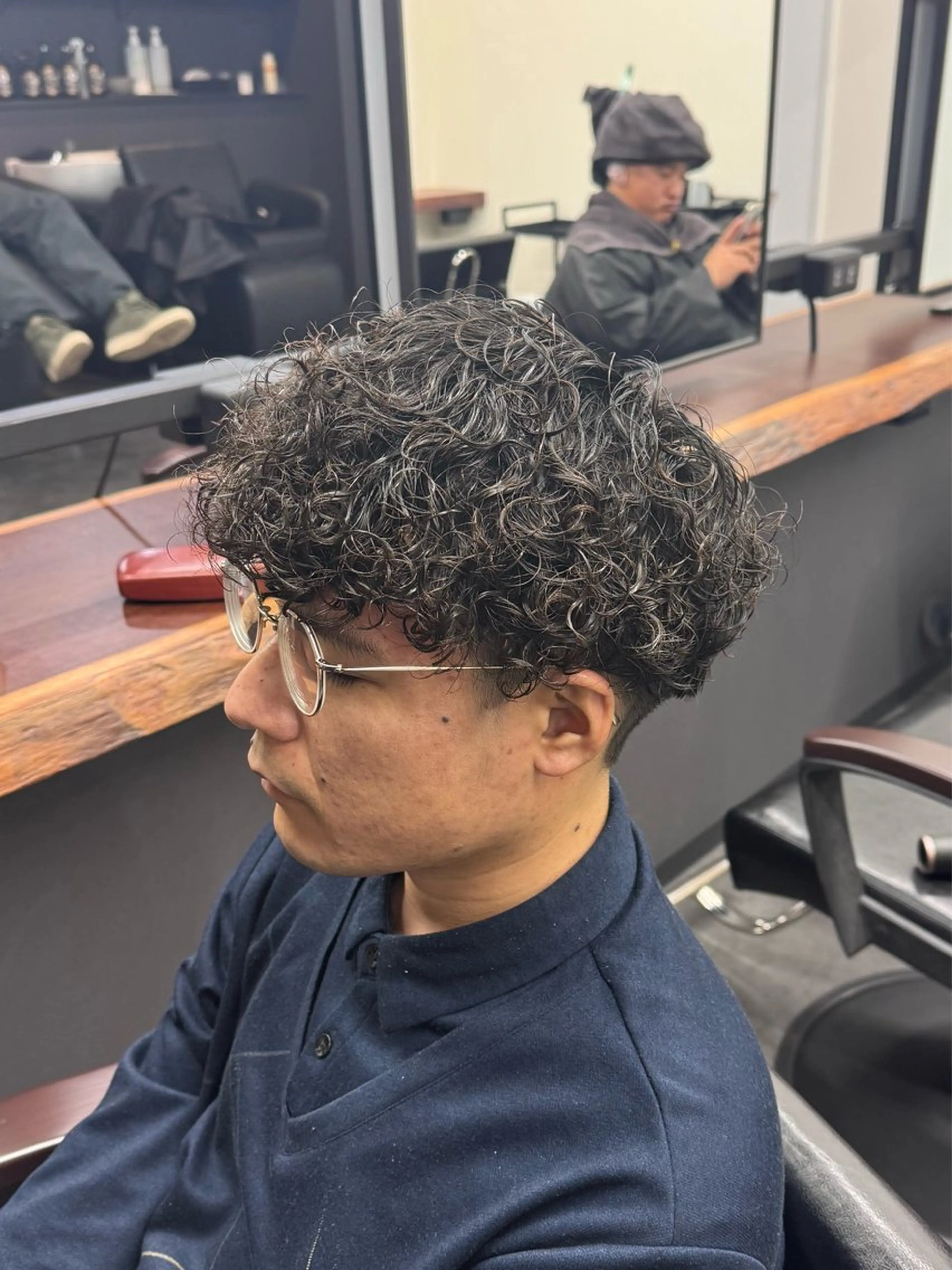 ショート パーマ メンズ メンズパーマ カット パーマ 柏メンズカットパーマ NO.1タイチのヘアスタイル