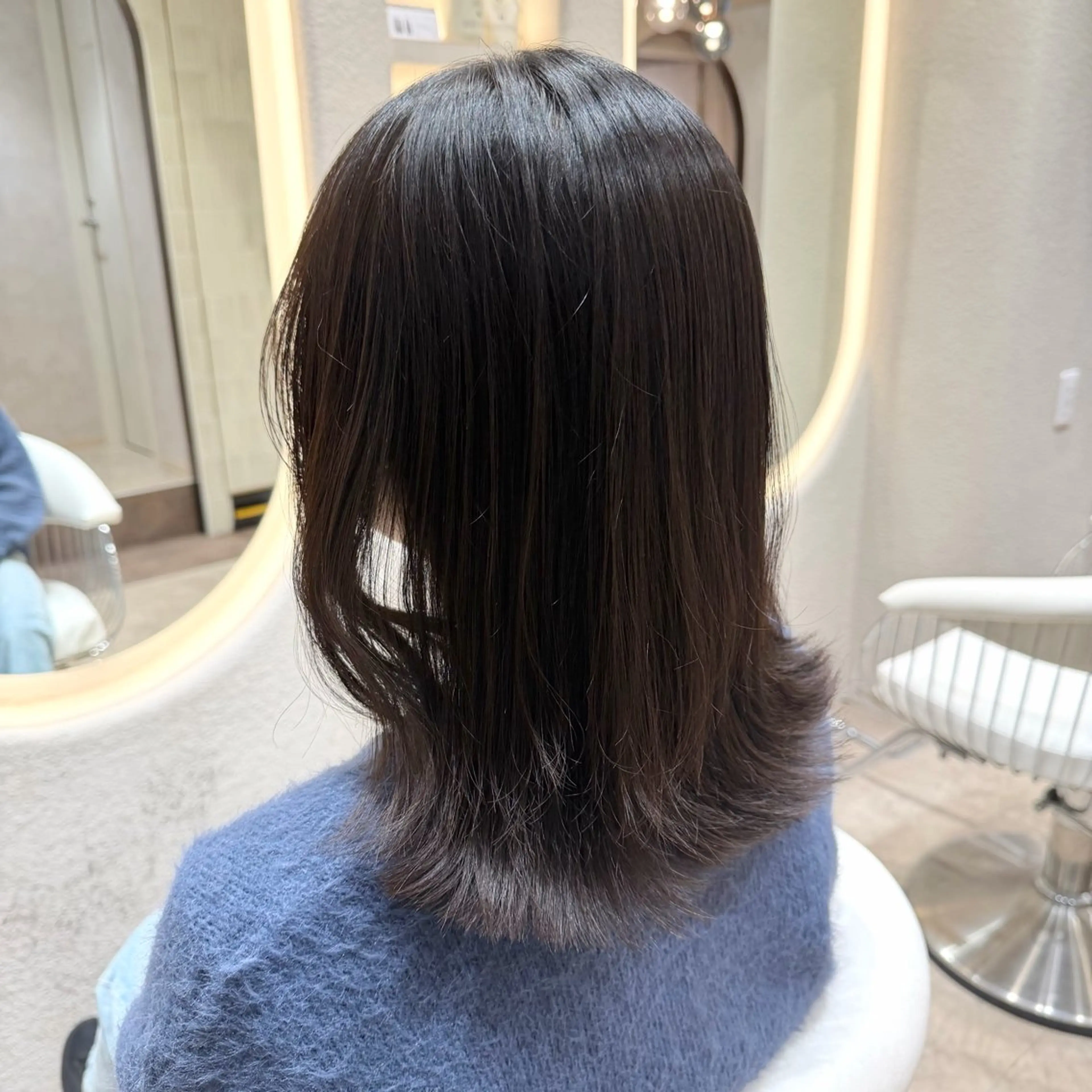 ミディアム カラー くびれヘア ヘアカラー 🍑似合わせ/モテ髪 🍑MOMOKA🍑のヘアスタイル