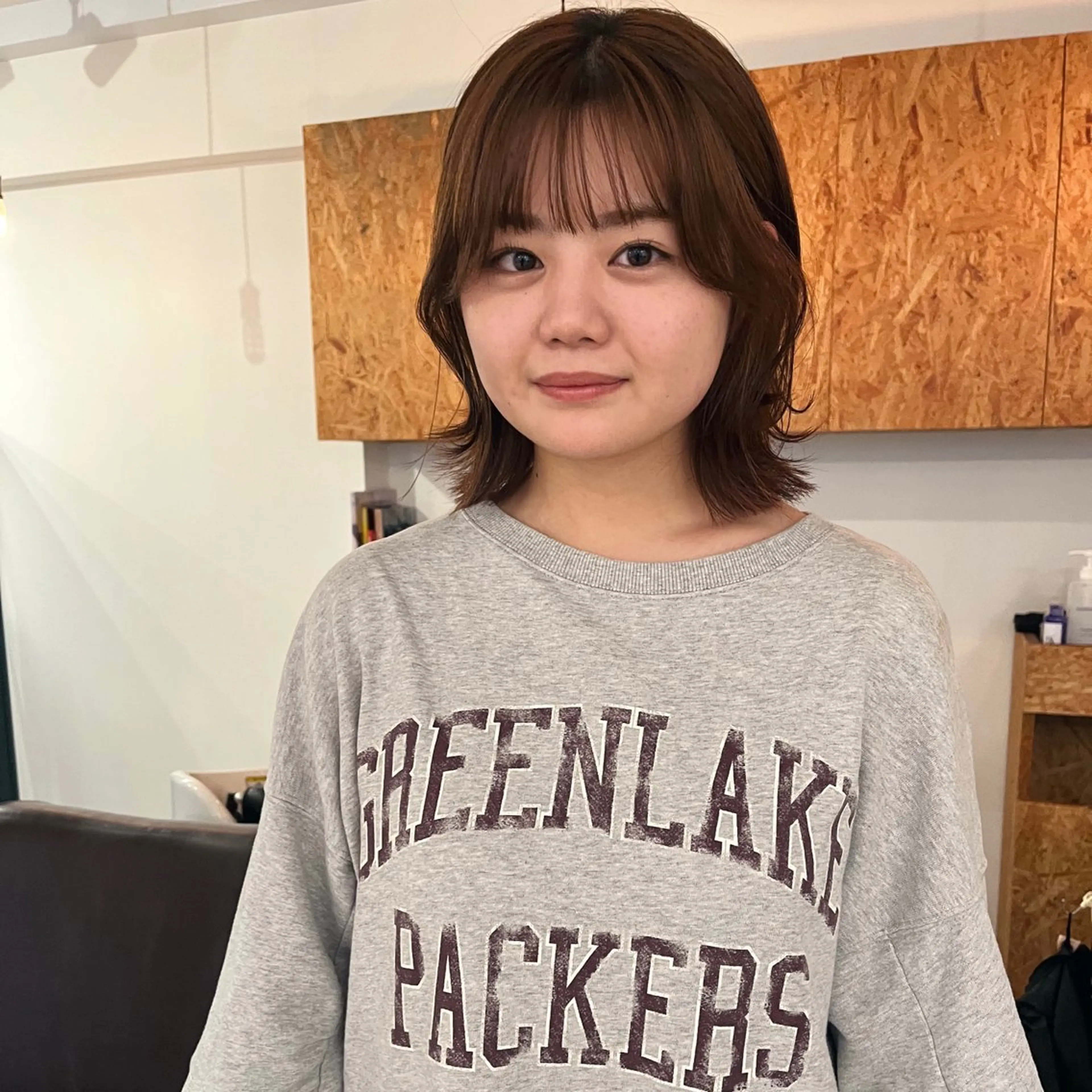 ミディアム ボブ レイヤーカット 暖色/パーマ 🌼クニトウメイのヘアスタイル