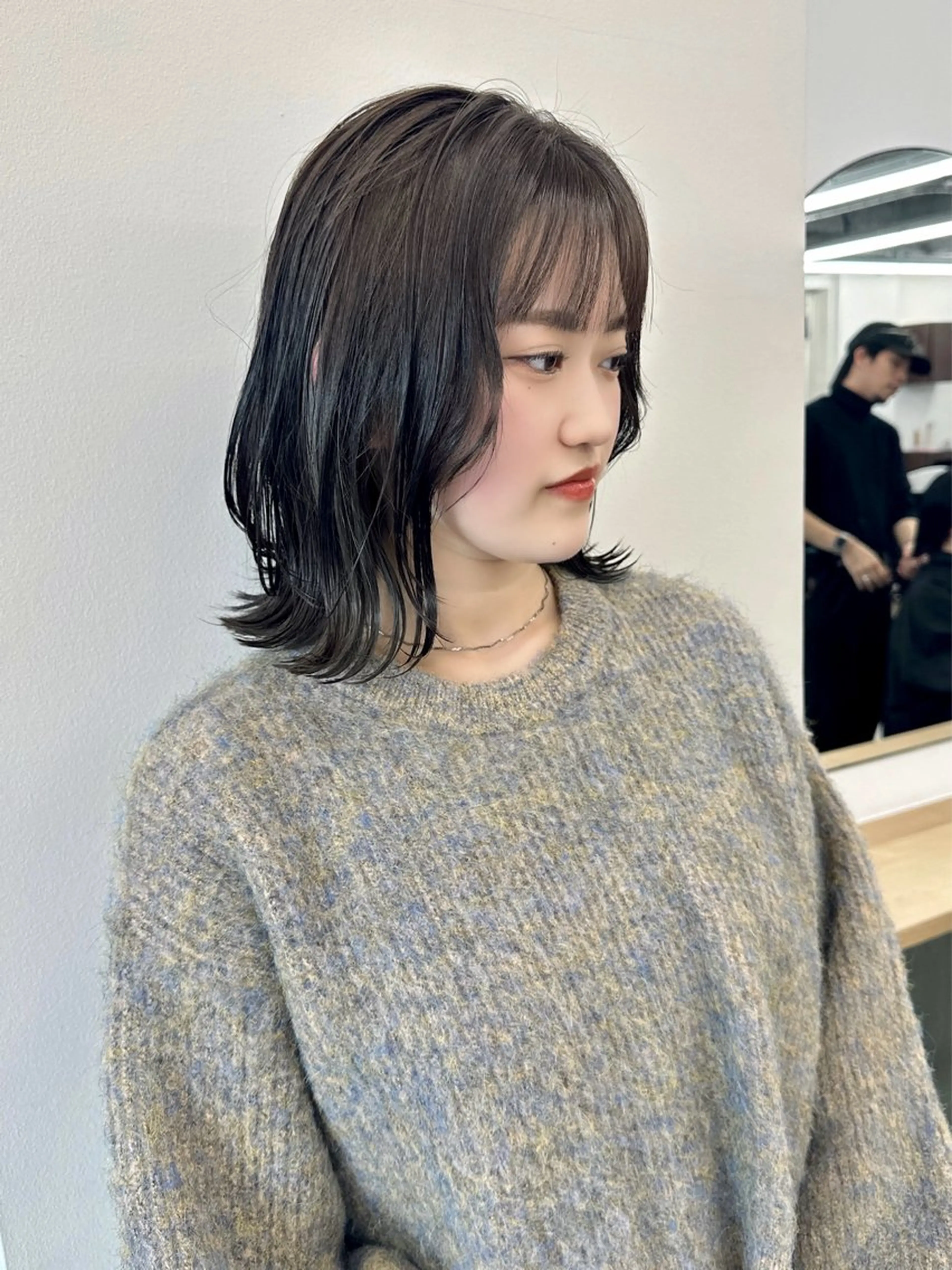 ミディアム カラー カット ヘアカラー トリートメント ブリーチなし/レイヤ ー特化🌈Tommyのヘアスタイル