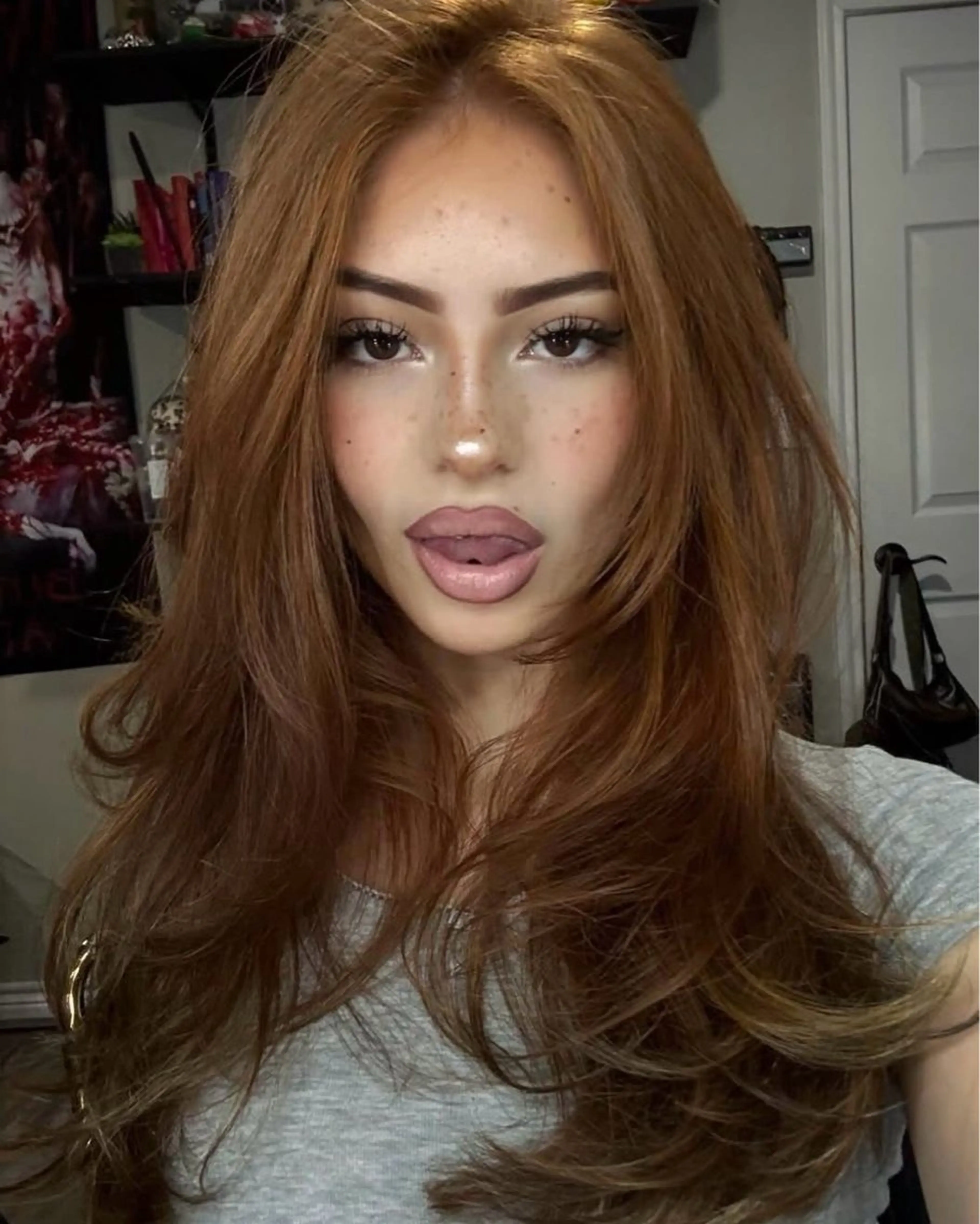 セミロング カット ヘアカラー トリートメント 💖海外girl💖 レイヤー/MEARIのヘアスタイル