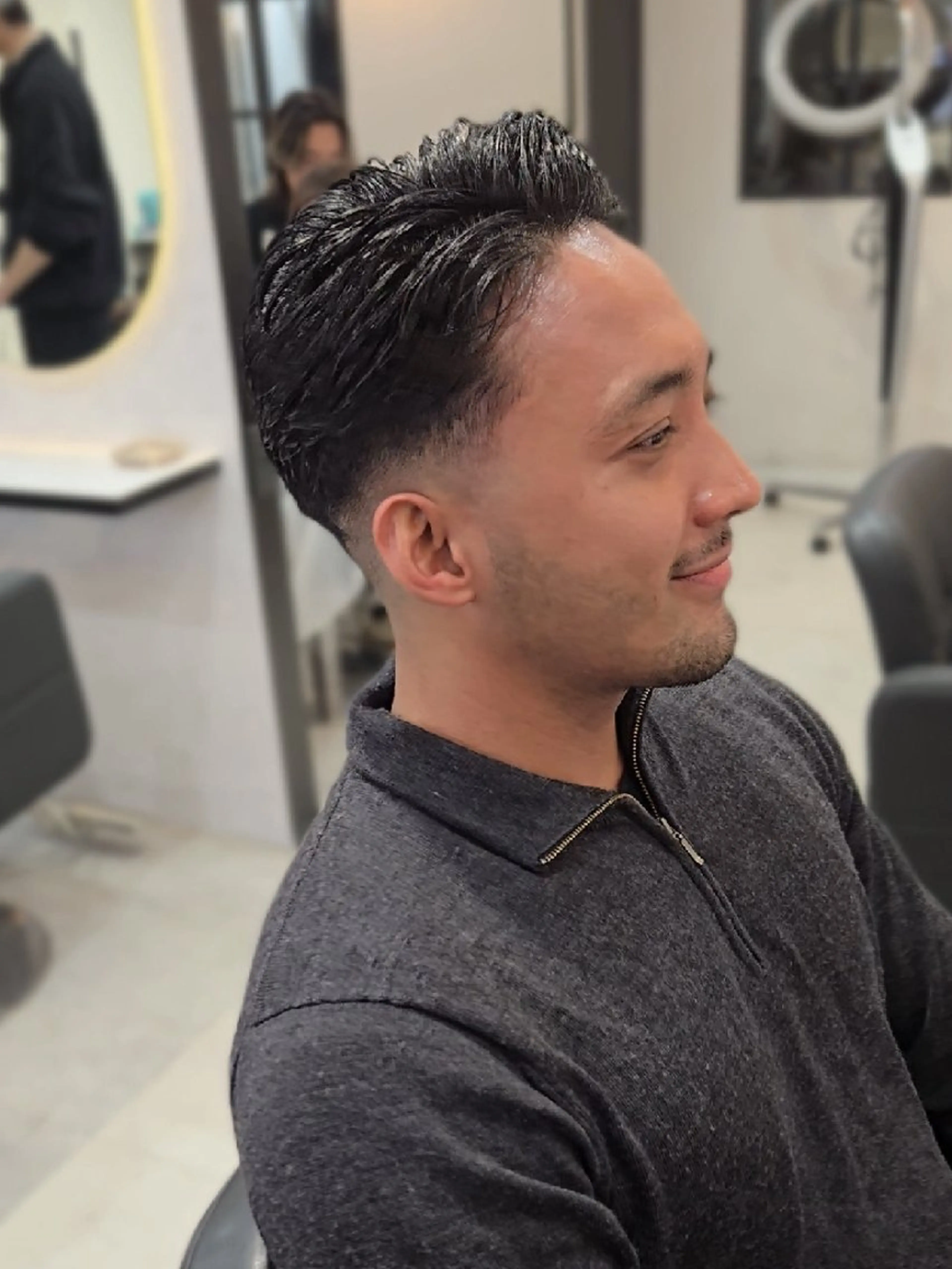 メンズ ショート フェードカット スキンフェード 刈り上げ カット ヘアセット Lapis 名古屋駅前店所属・LEN名古屋/パーマ 海外ヘア/メンズ特化のヘアスタイル