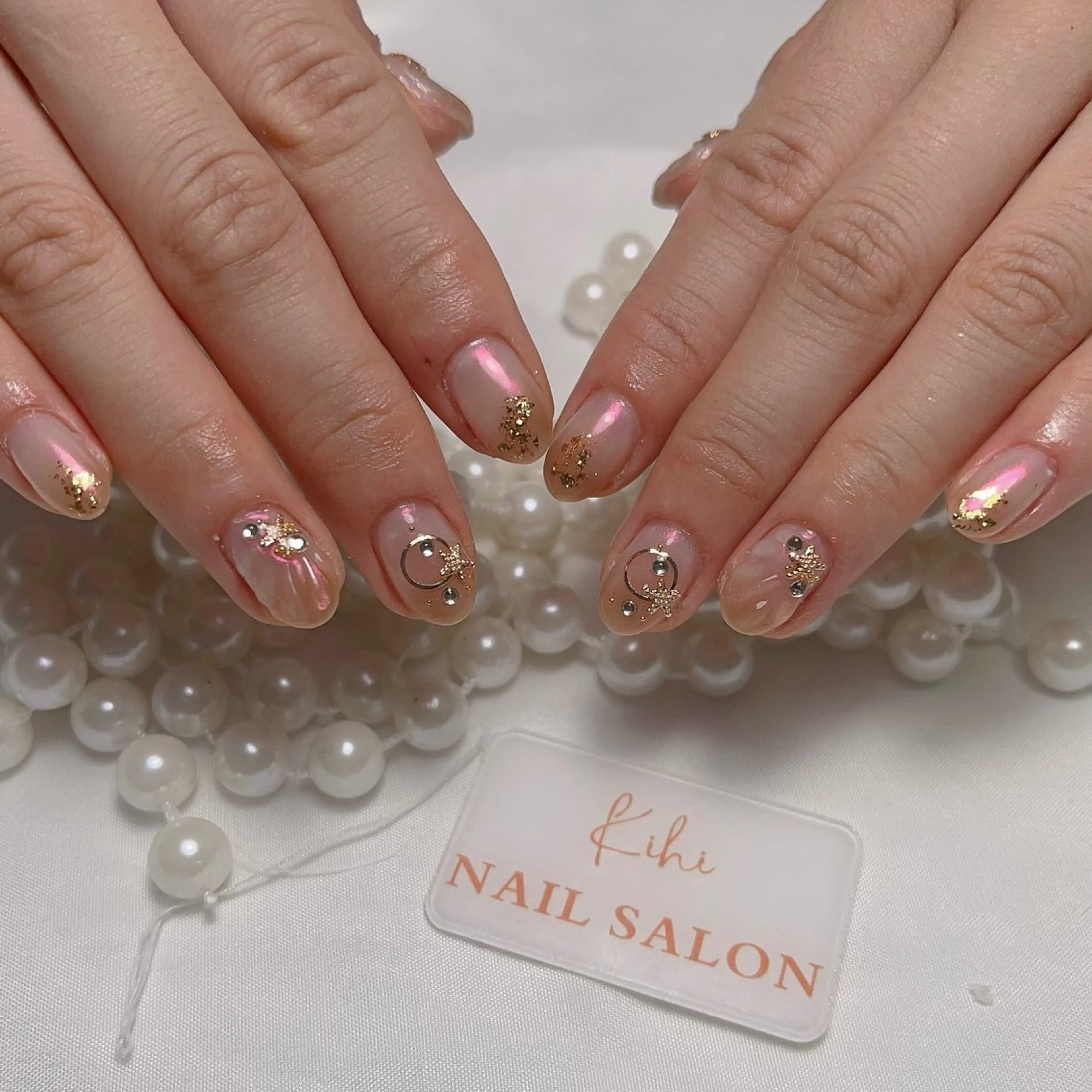 ネイル アートネイル フレンチネイル ジェルネイル グラデーション 韓国ネイル ハンドネイル ハンドケア さくら💮💮 【オフ無料】のネイルデザイン