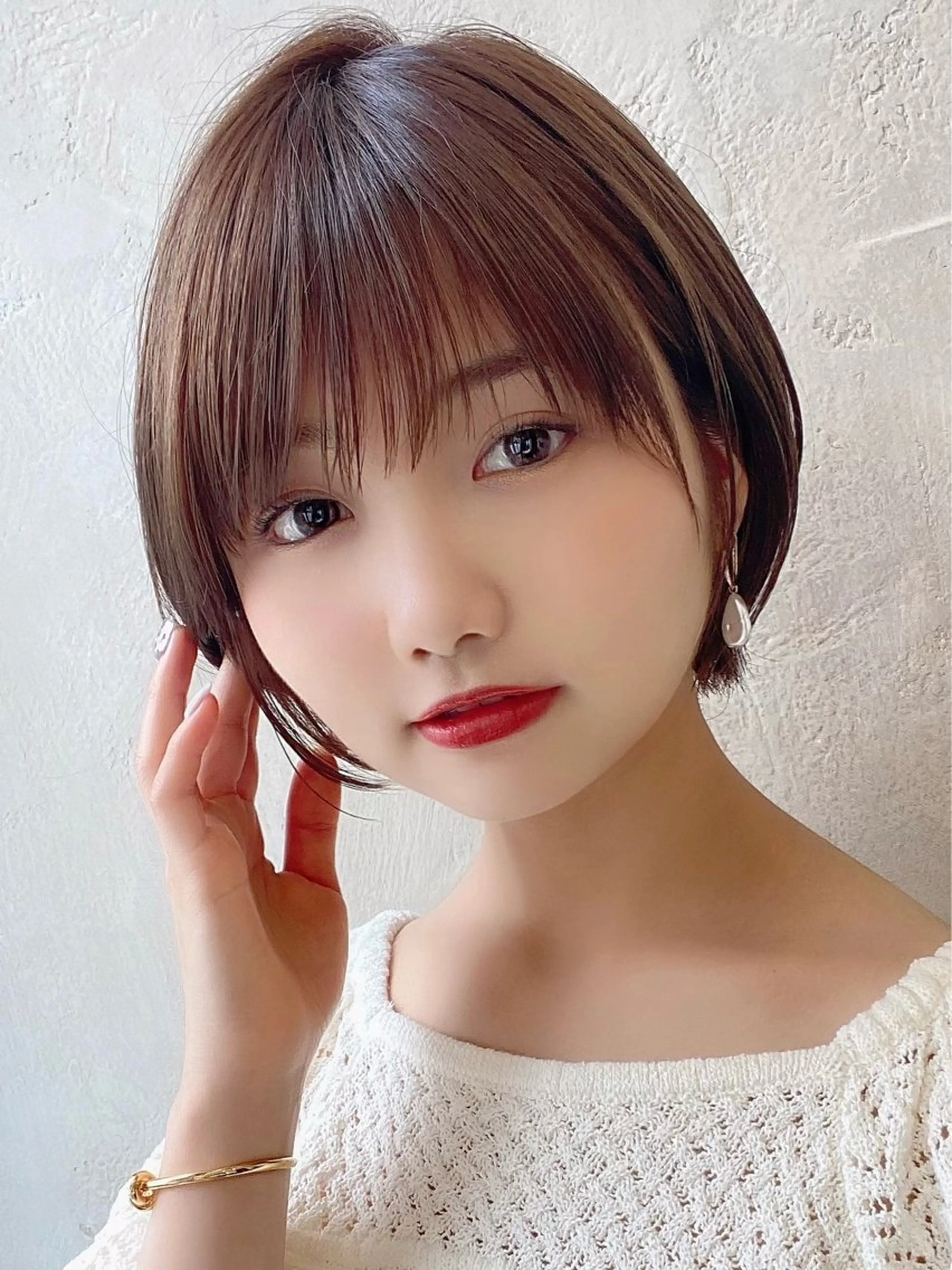 ショート カラー カット ヘアカラー トリートメント 💍新宿ショート 💍岩田莉奈のヘアスタイル