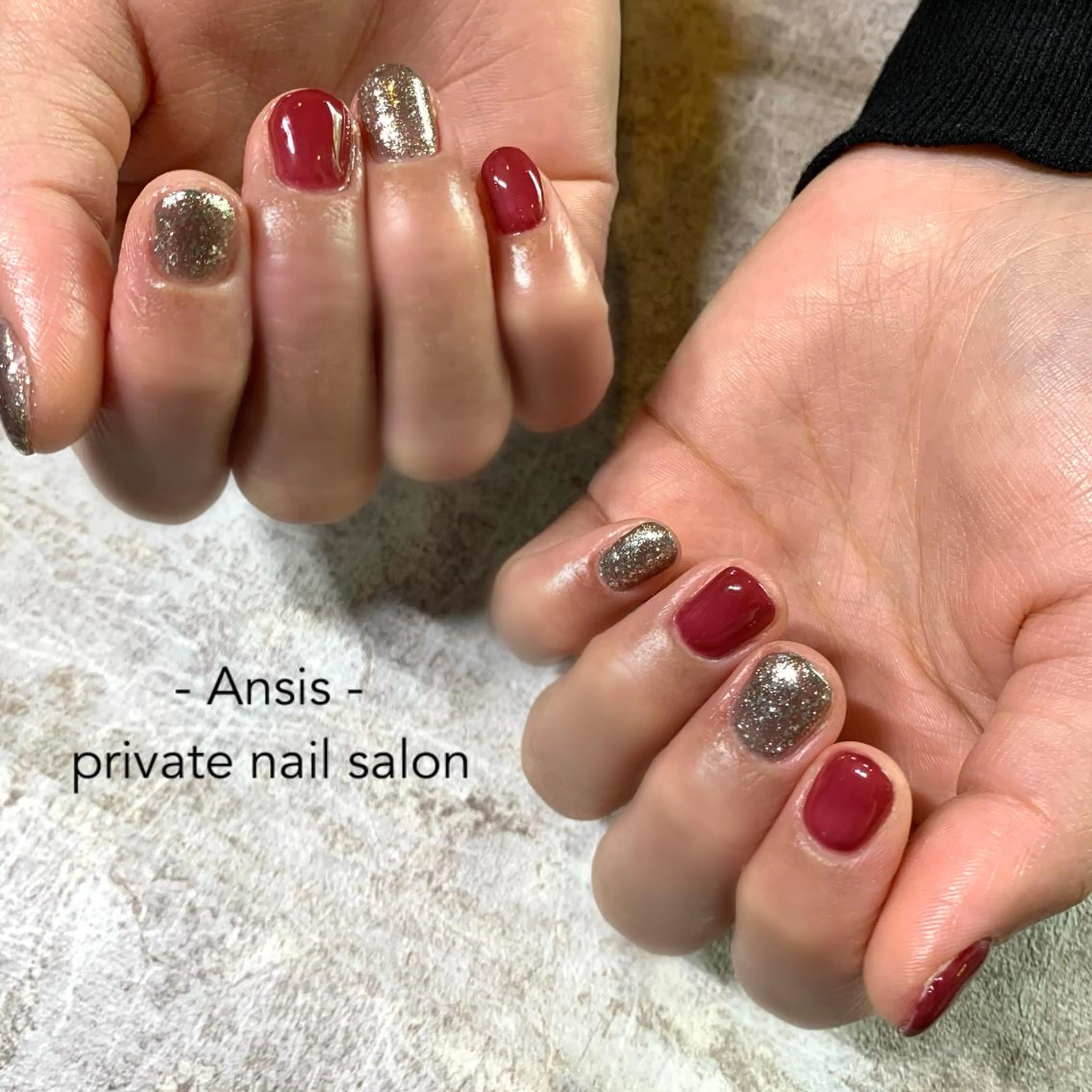 ネイル ラメ(グリッター) ハンドネイル na kaのネイルデザイン