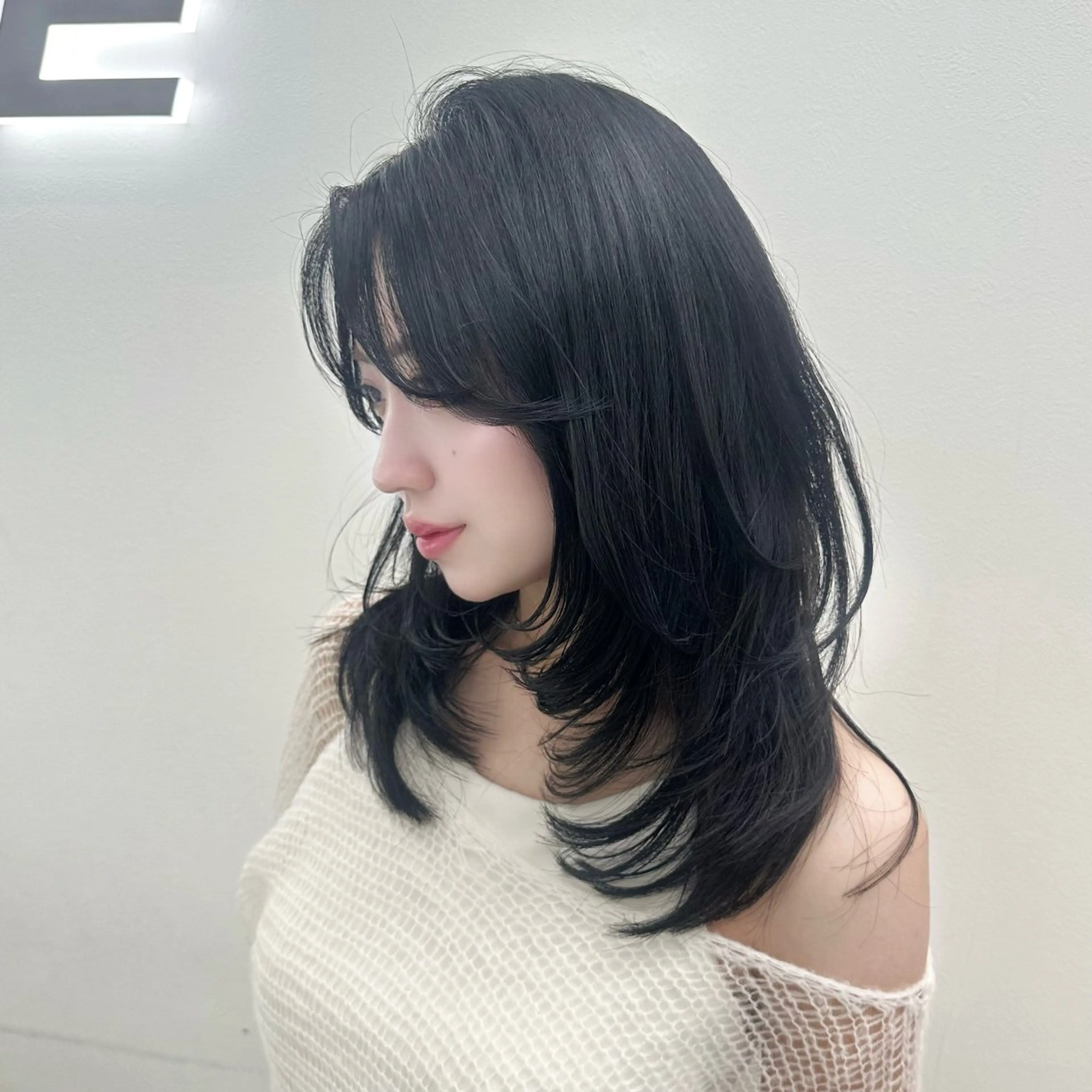 ミディアム カラー ヘアアレンジ カット ヘアカラー トリートメント 大人っぽ中韓レディ ヘア🤍MAOのヘアスタイル