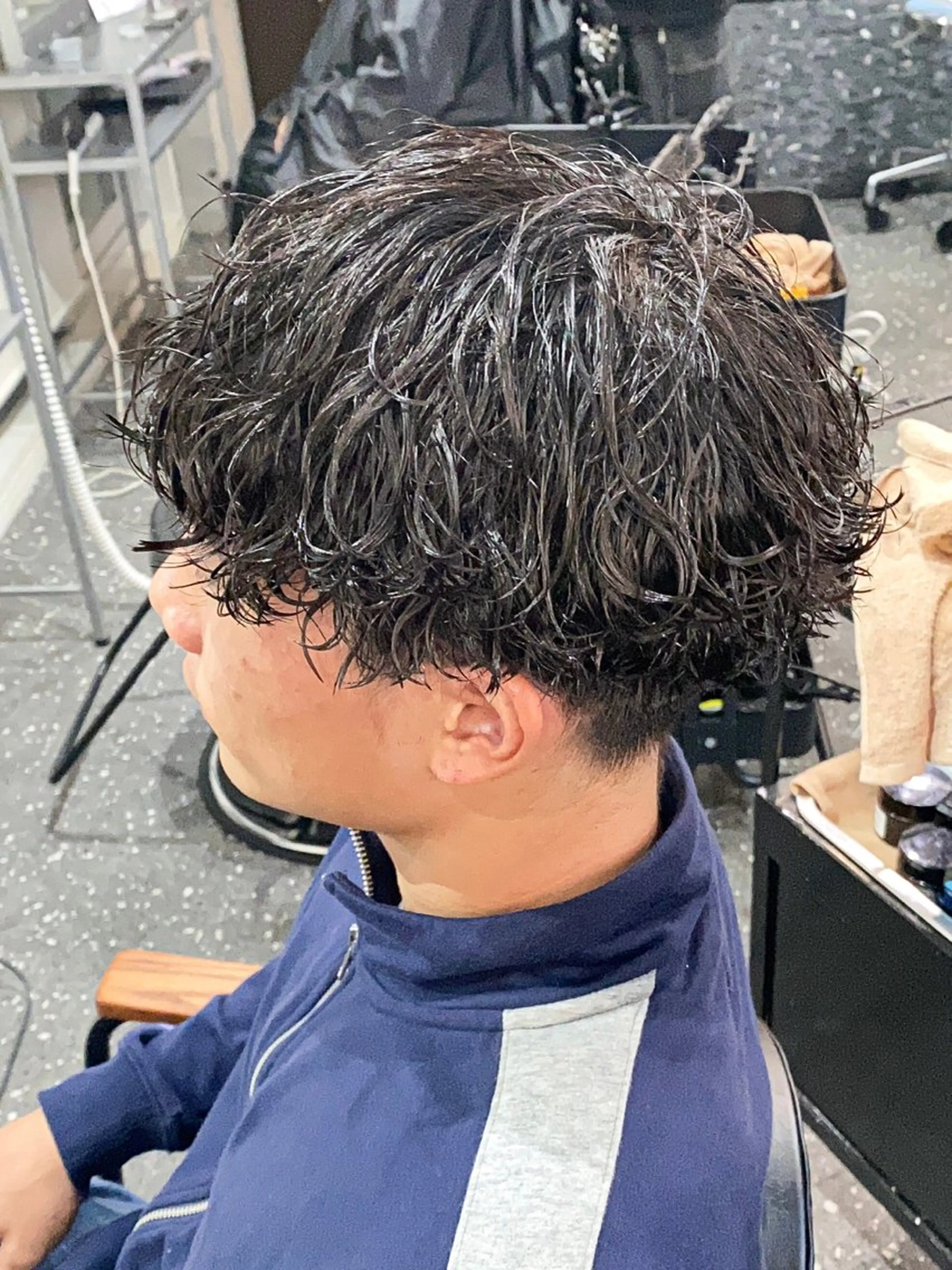 ショート パーマ パーマ/ダブルカラー ブリーチ⭐️海斗のヘアスタイル