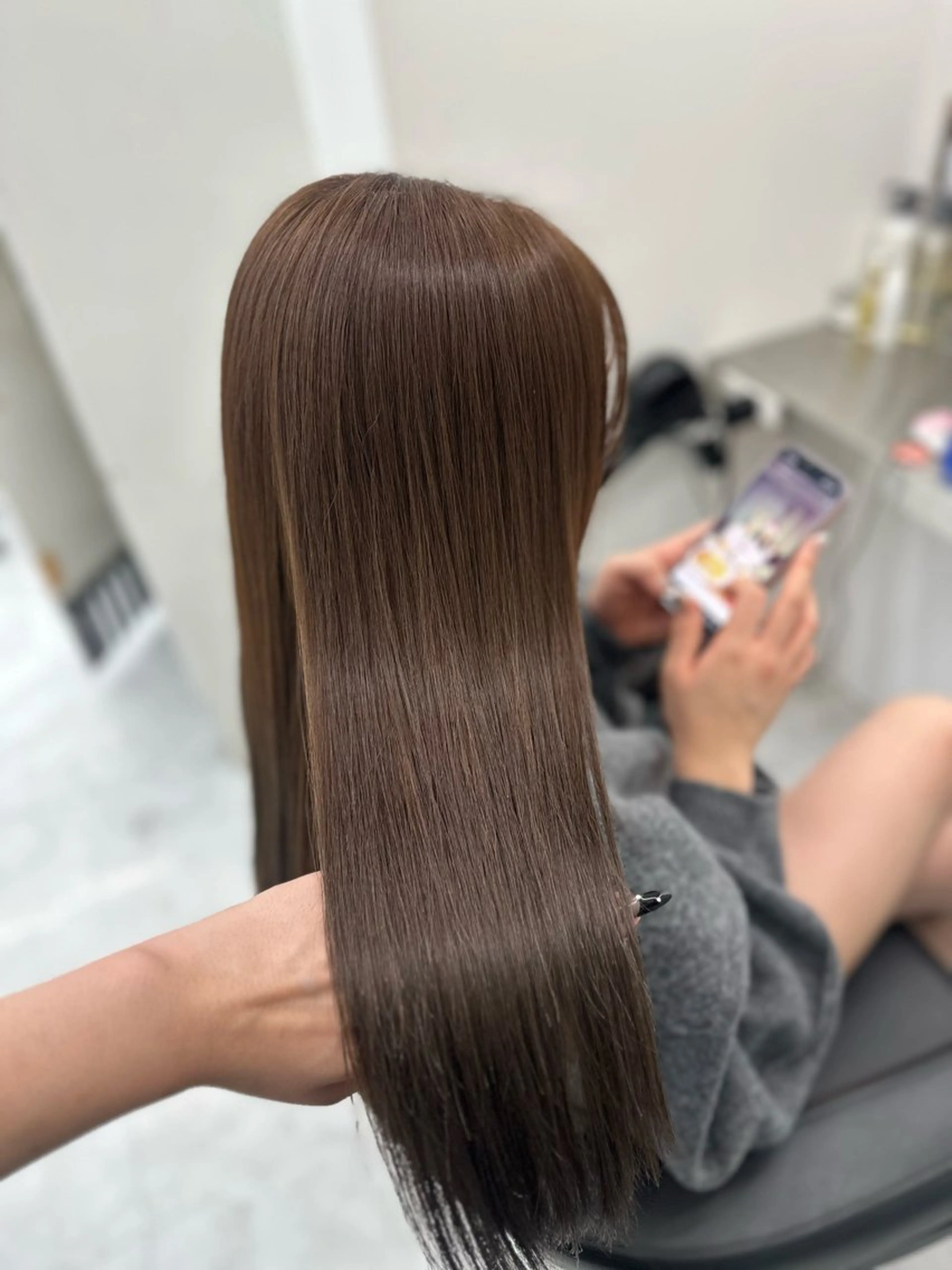 ロング カラー ヘアカラー ヘアセット 上品モテヘア🩶 karen🩶のヘアスタイル