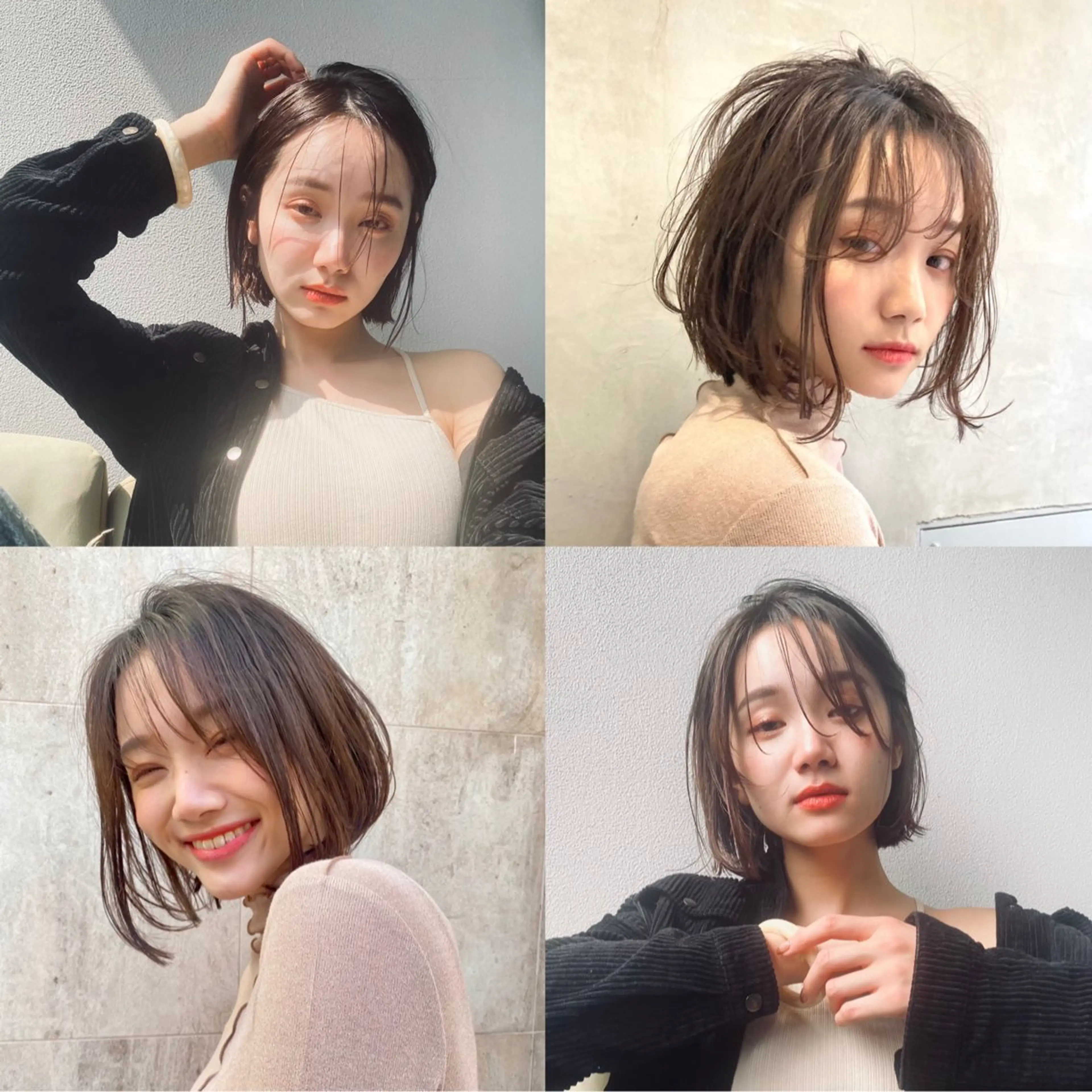 ショート カラー パーマ ヘアアレンジ カット ヘアカラー ✂️ボブ特化 🌷喜美花のヘアスタイル