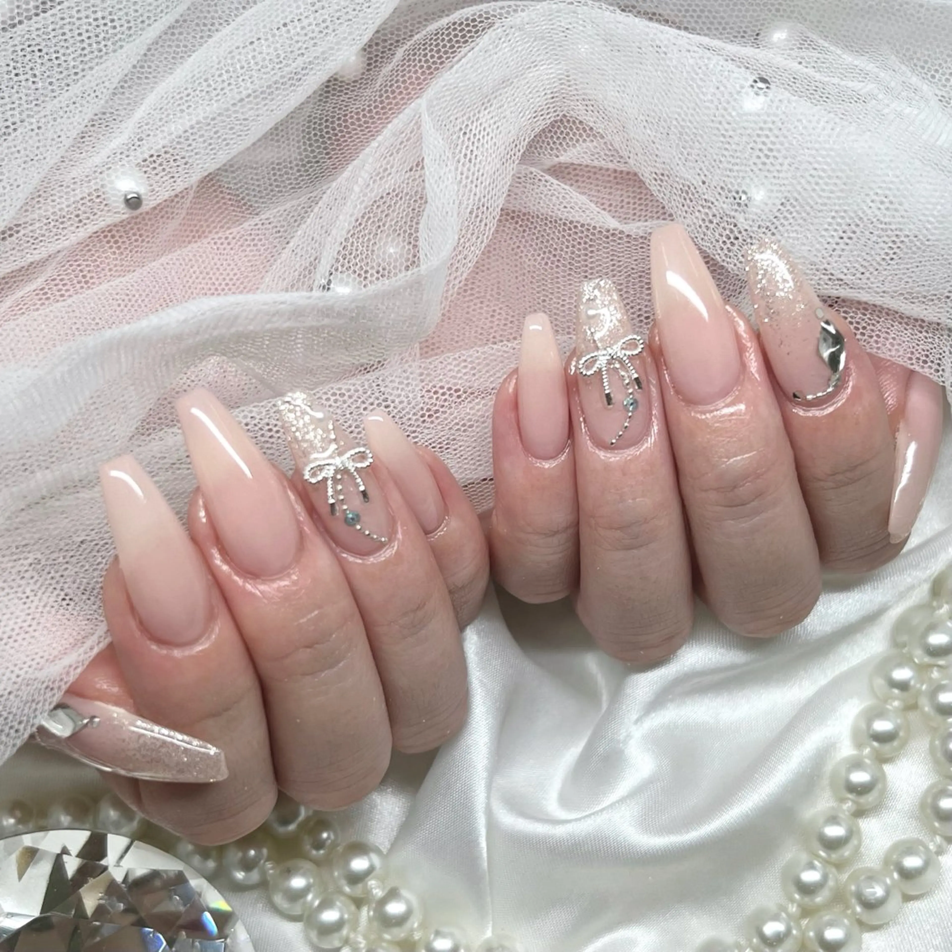 ロング ハンドネイル Ange Nailistのネイルデザイン