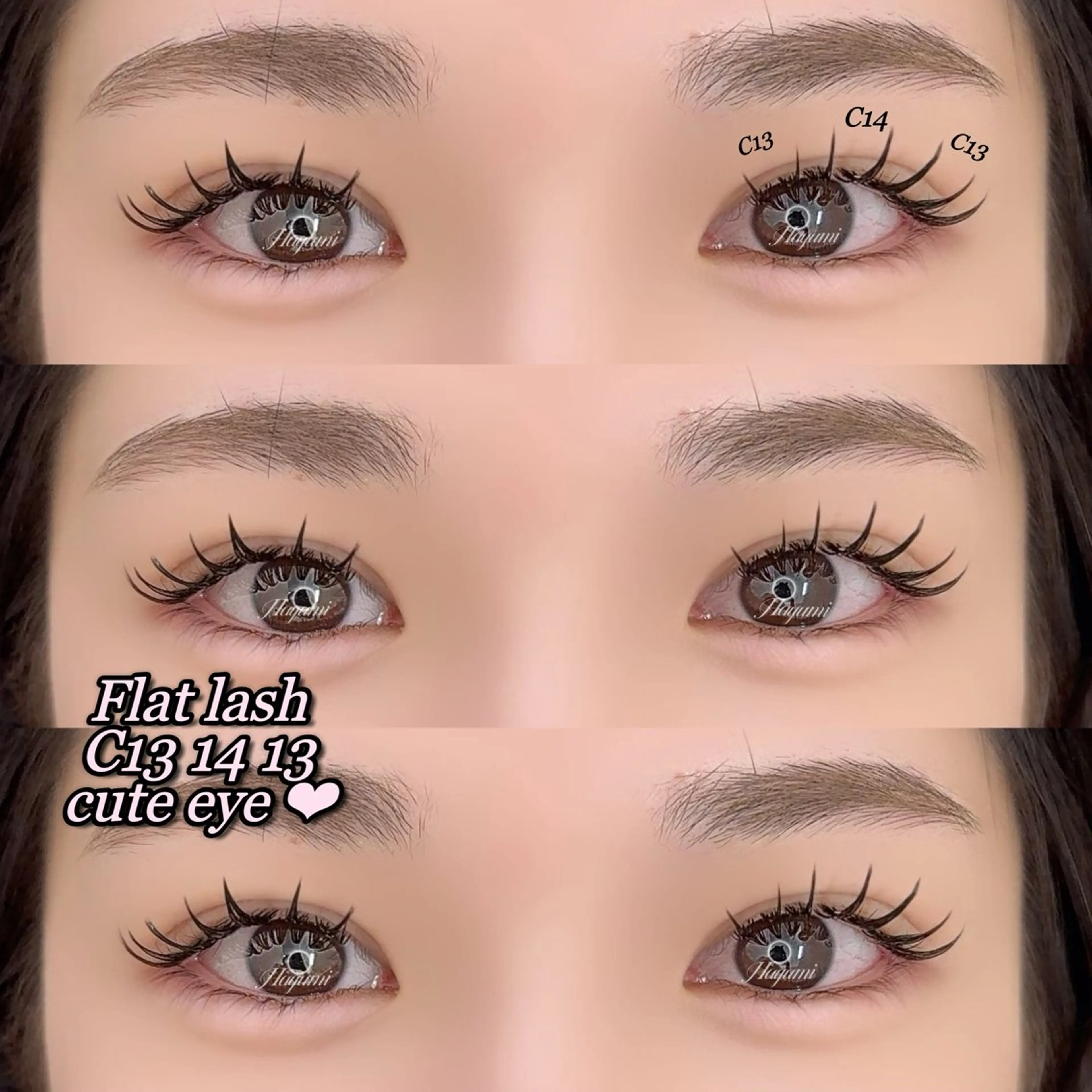 マツエク・マツパ キュート フラットラッシュ MUSE 茂原店所属・MUSE hayumi‪‪❤︎のマツエク・マツパデザイン