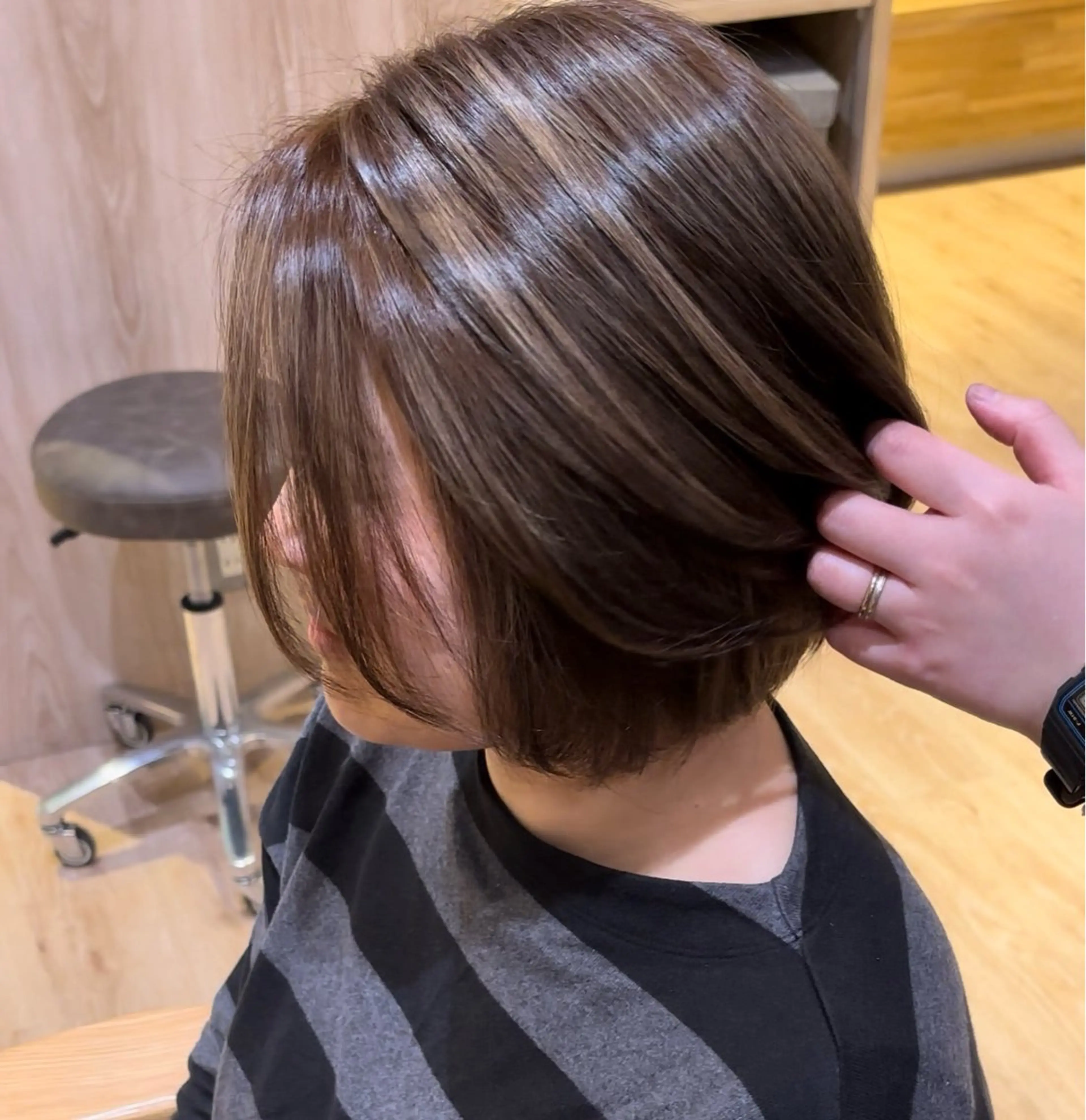 ハイライト+オンカラーの写真