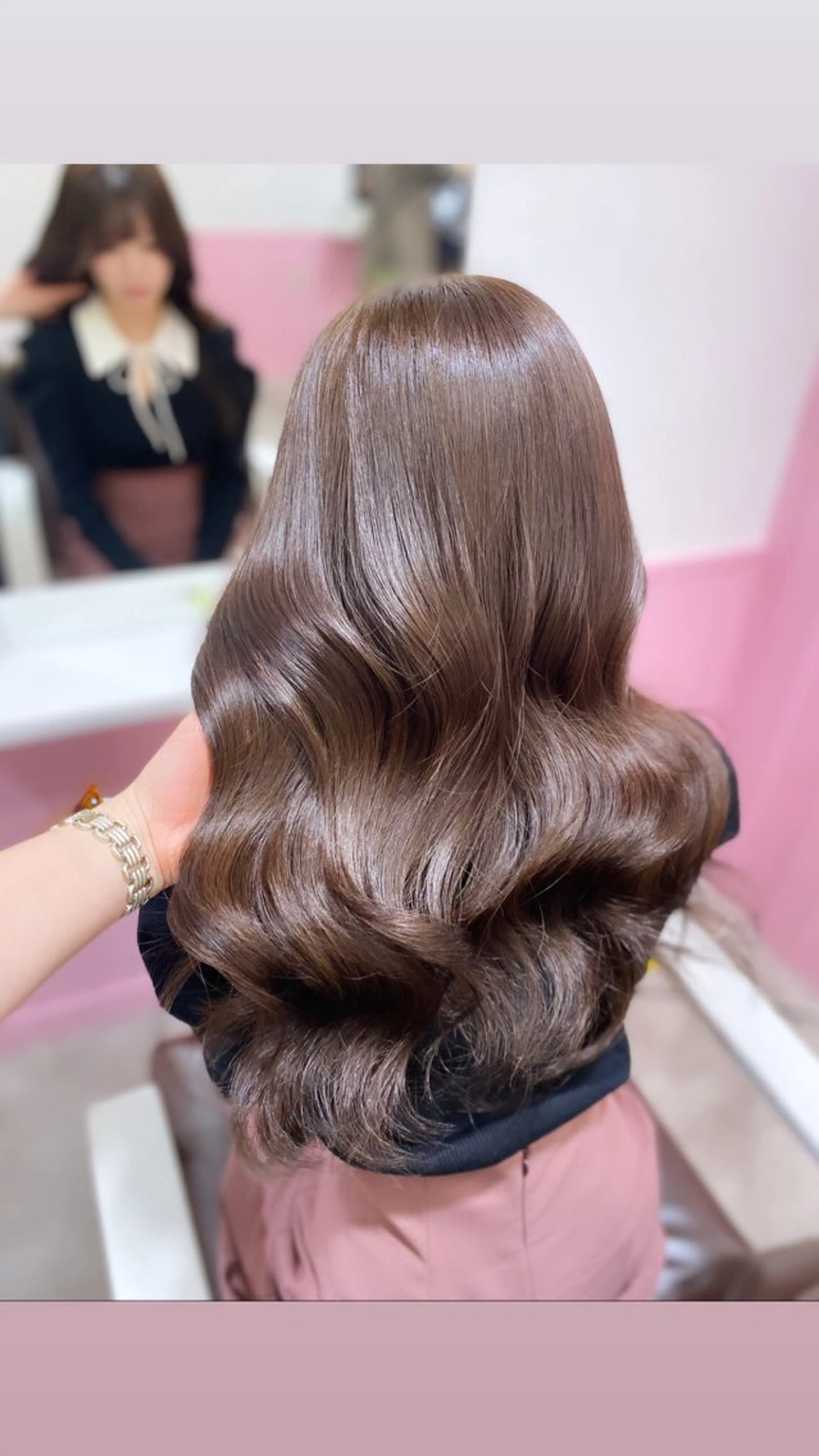 大人気髪質改善メニュー✨韓国風カット×髪質改善カラー ¥13990の写真