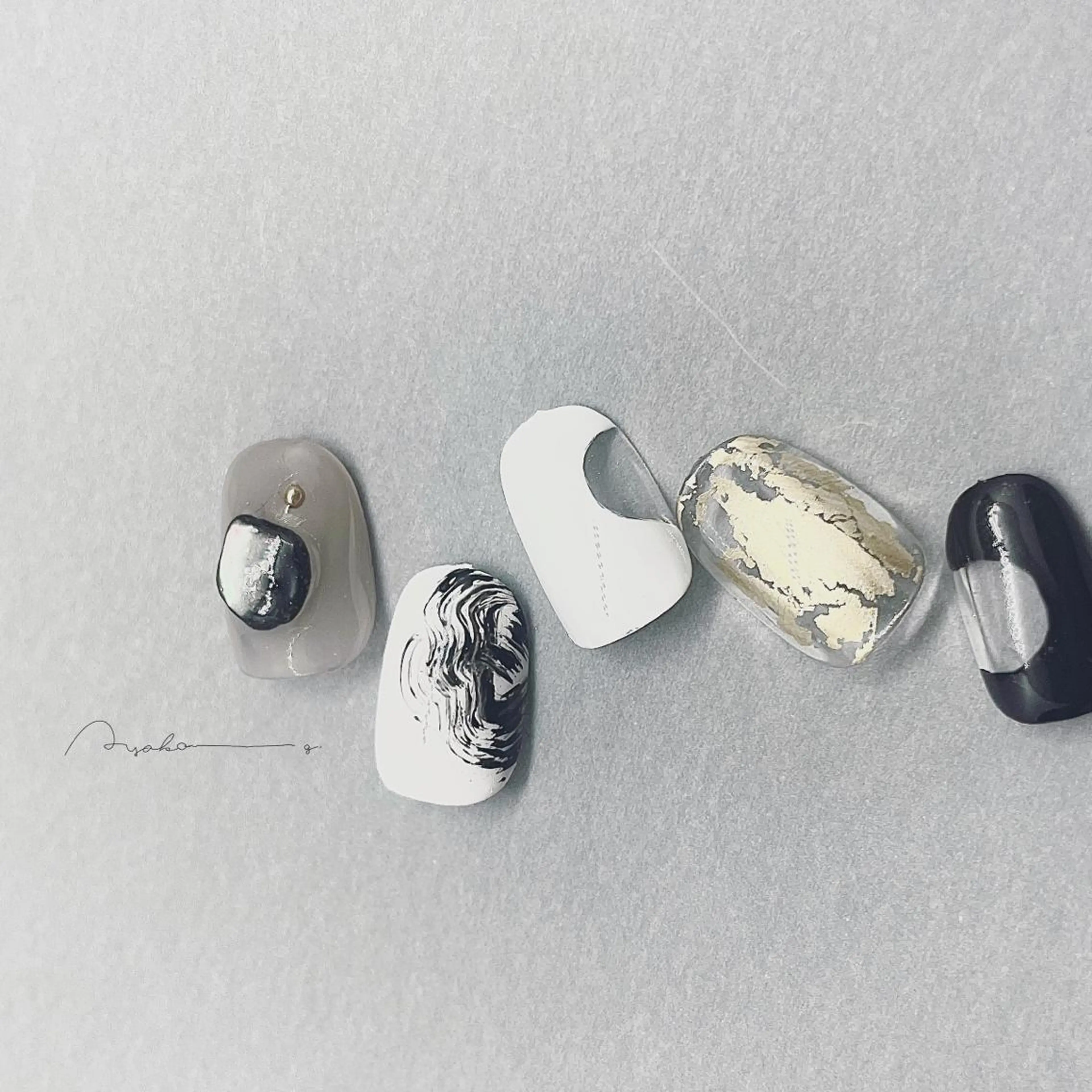 ネイル アートネイル ハンドネイル A85G ayakoのネイルデザイン