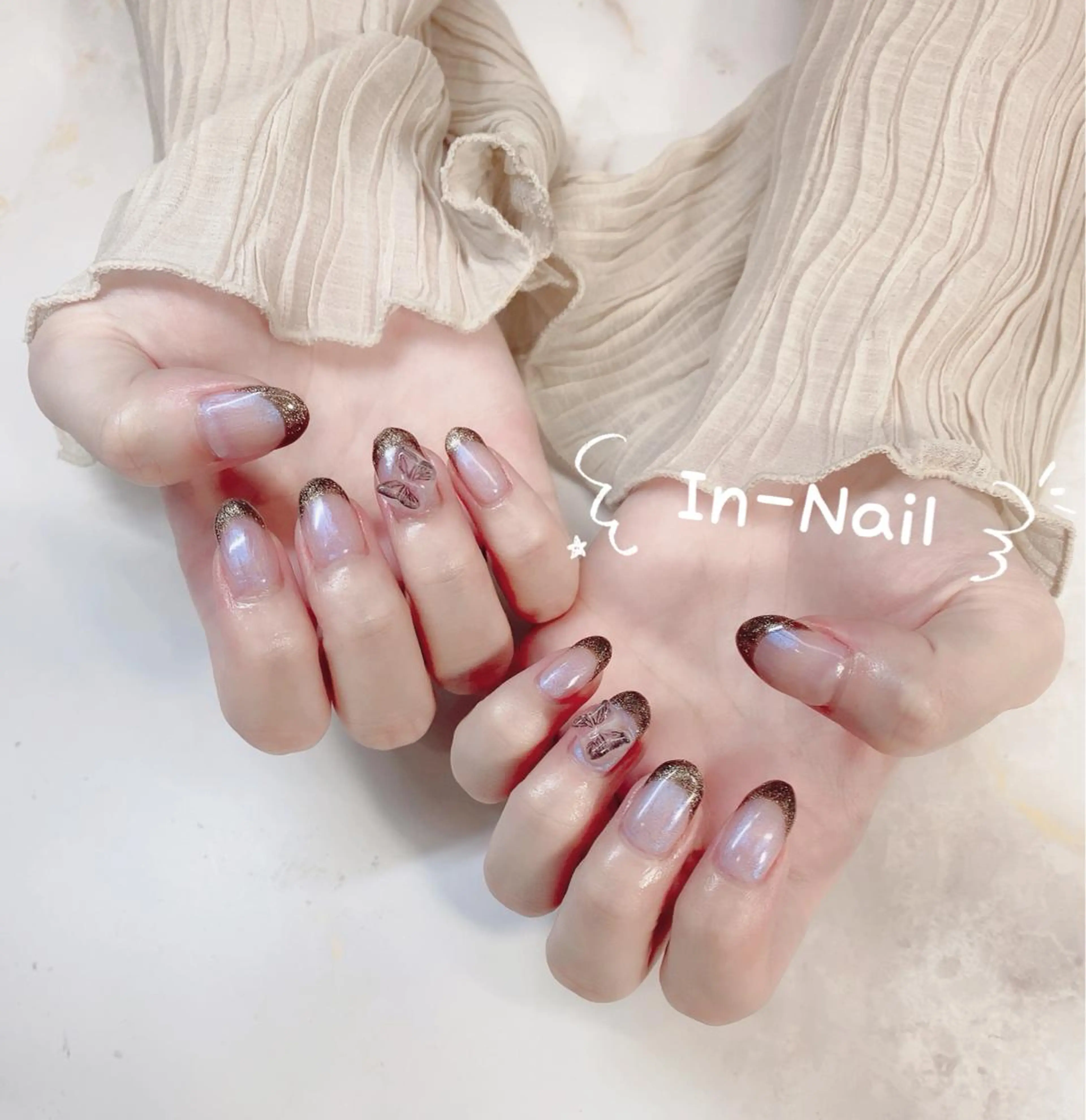 ネイル フレンチネイル ᴵⁿ. ᴺᵃⁱˡのネイルデザイン