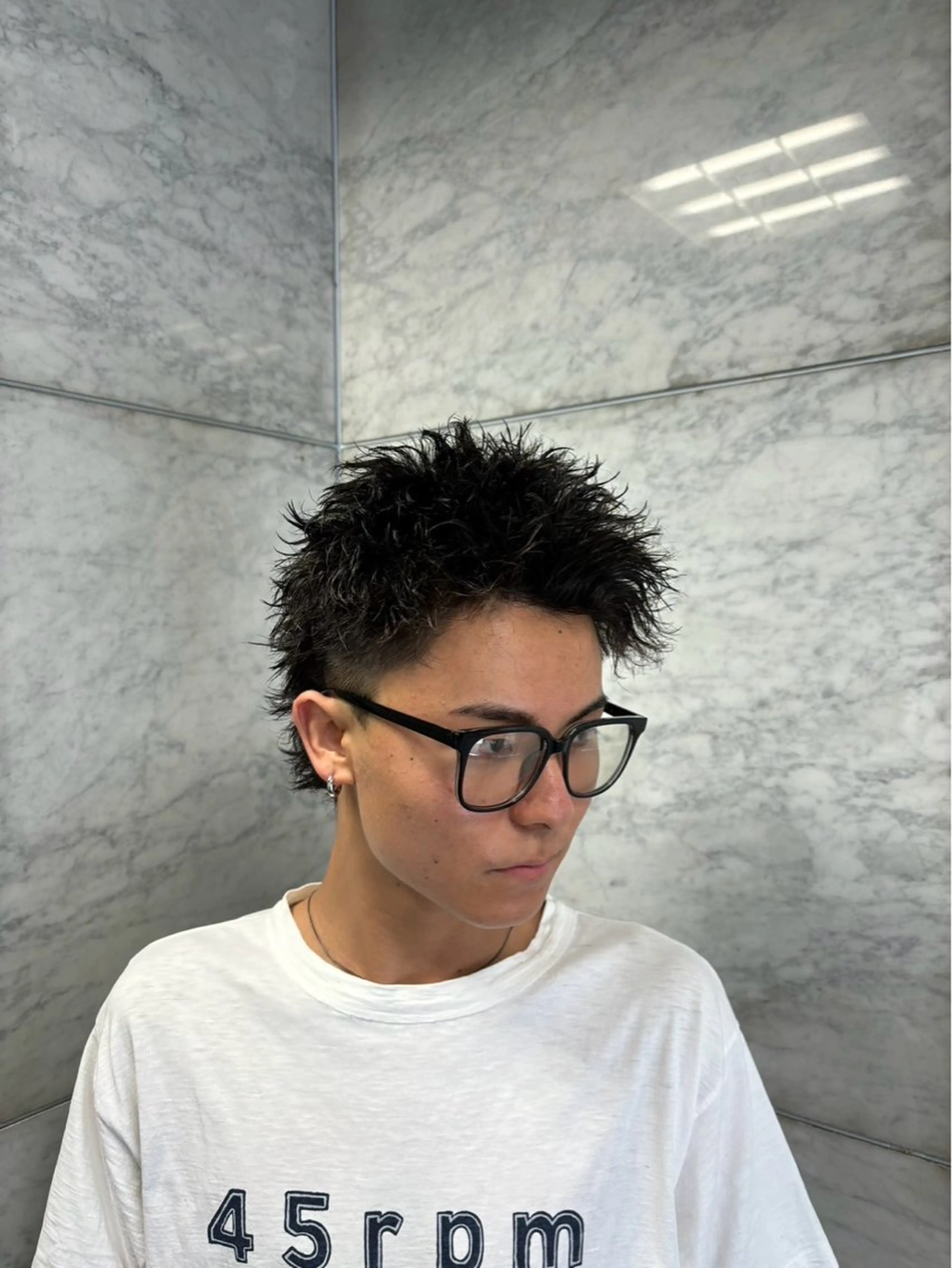 ショート パーマ メンズ メンズ/パーマ/ 京都駅/井上光のヘアスタイル