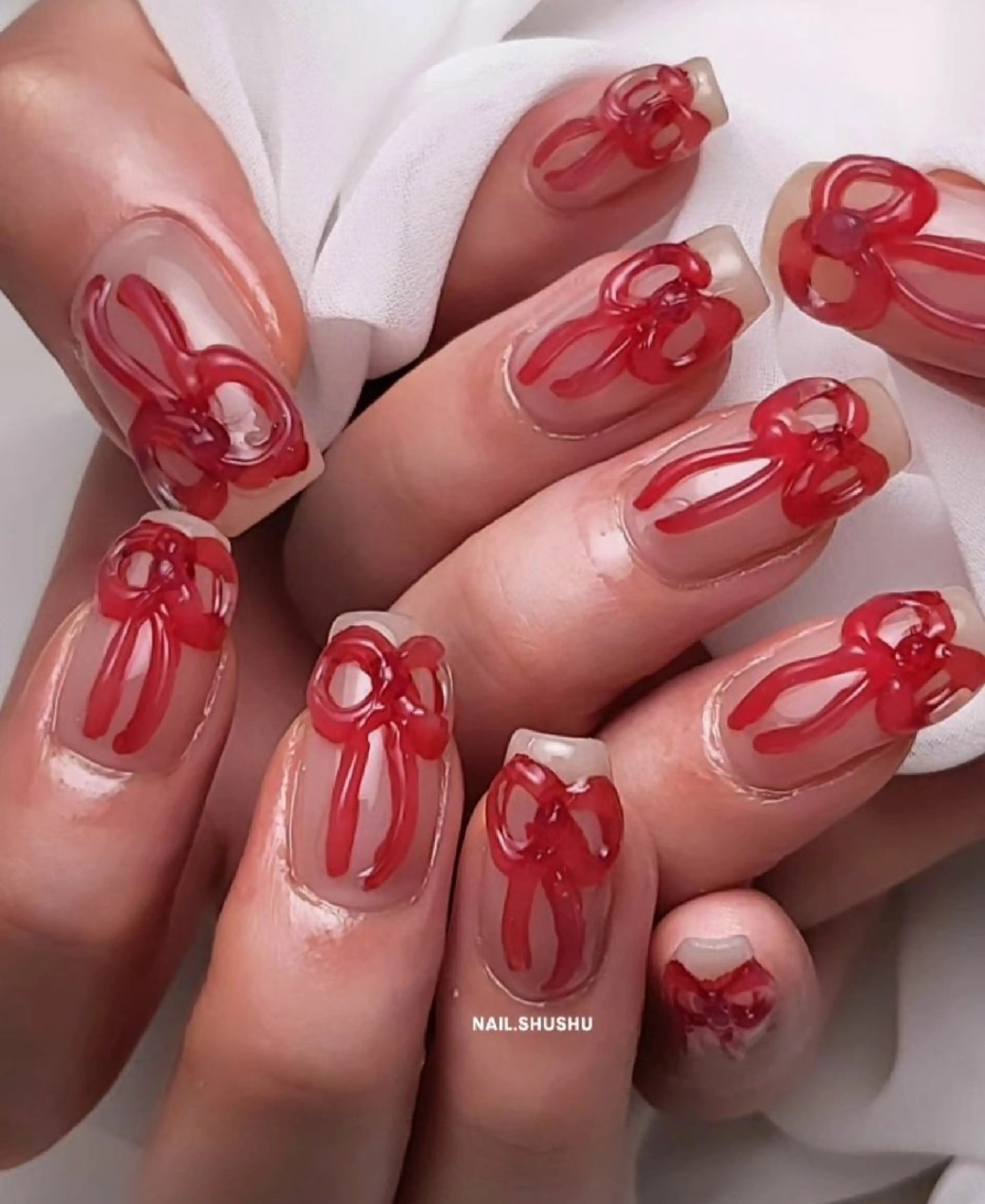 ネイル 持ち込み ニュアンスネイル ワンカラーネイル シンプルネイル 冬ネイル ハンドネイル 3dパーツ/流行り 👧shushu❤️のネイルデザイン