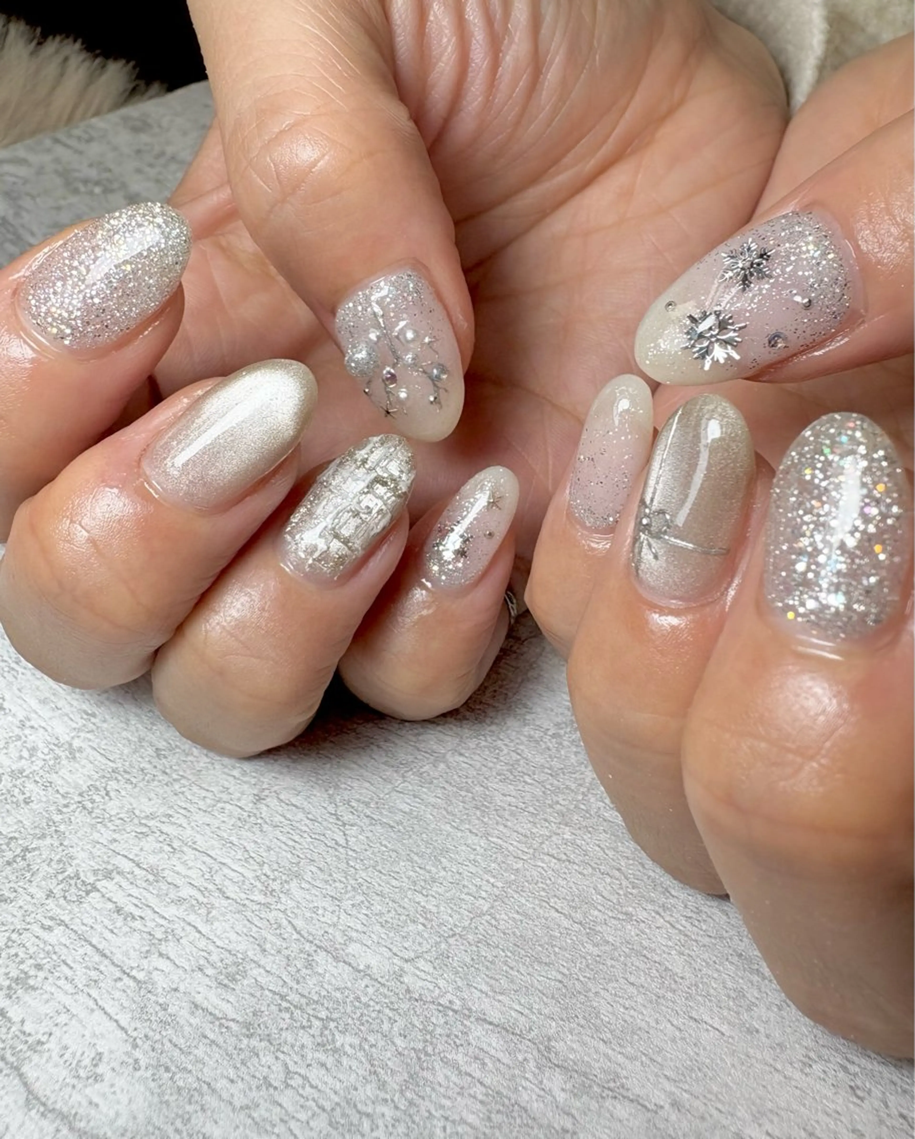 ネイル 持ち込み 冬ネイル BEAUTY GARDEN 【nail salon unseul】所属・nana .のネイルデザイン