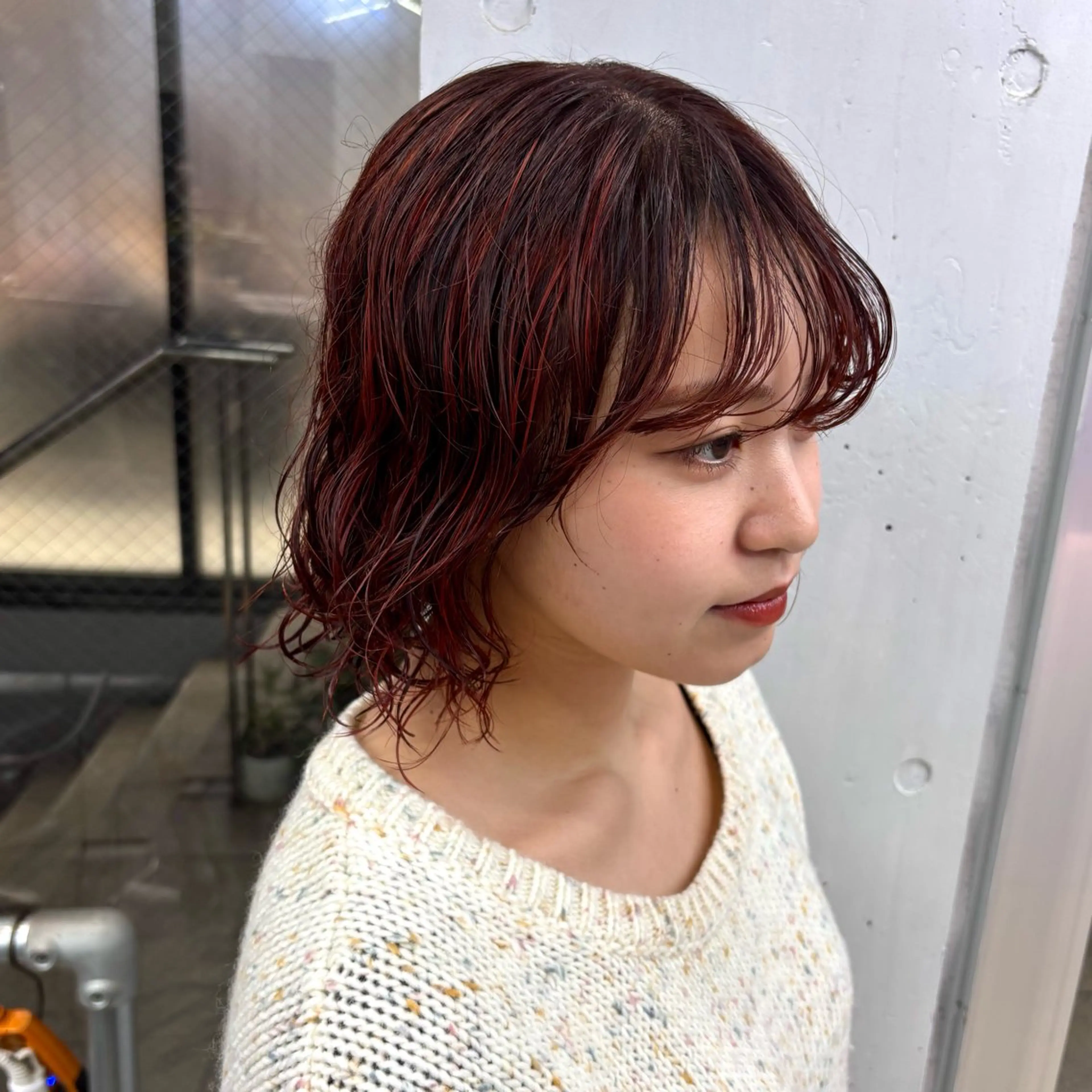 ミディアム カラー ヘアアレンジ 🌷韓国淡色ブリーチ 特化／りの🪽のヘアスタイル