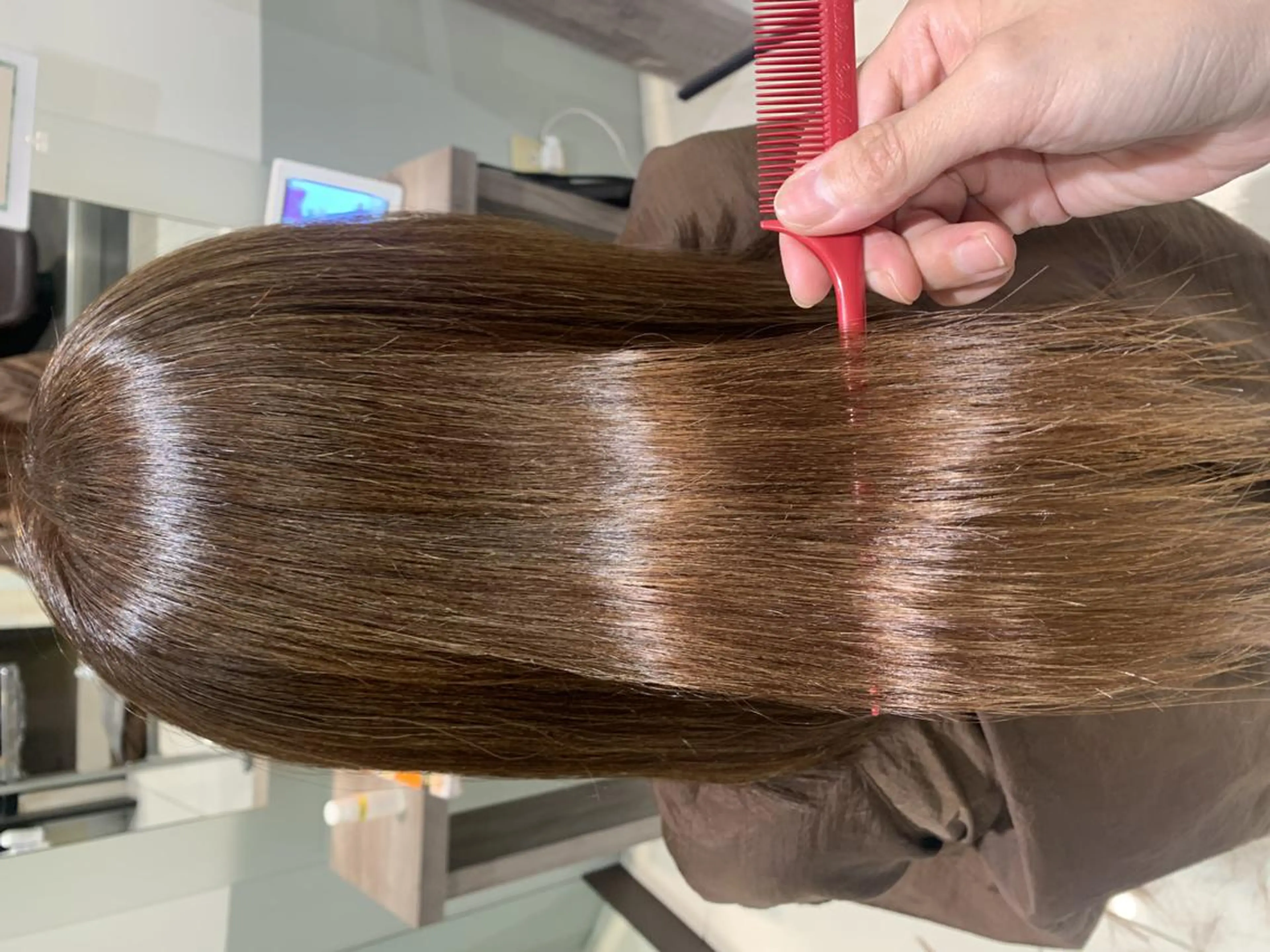 ロング パーマ ストレートパーマ EARTH稲毛店所属・片山 果美のヘアスタイル