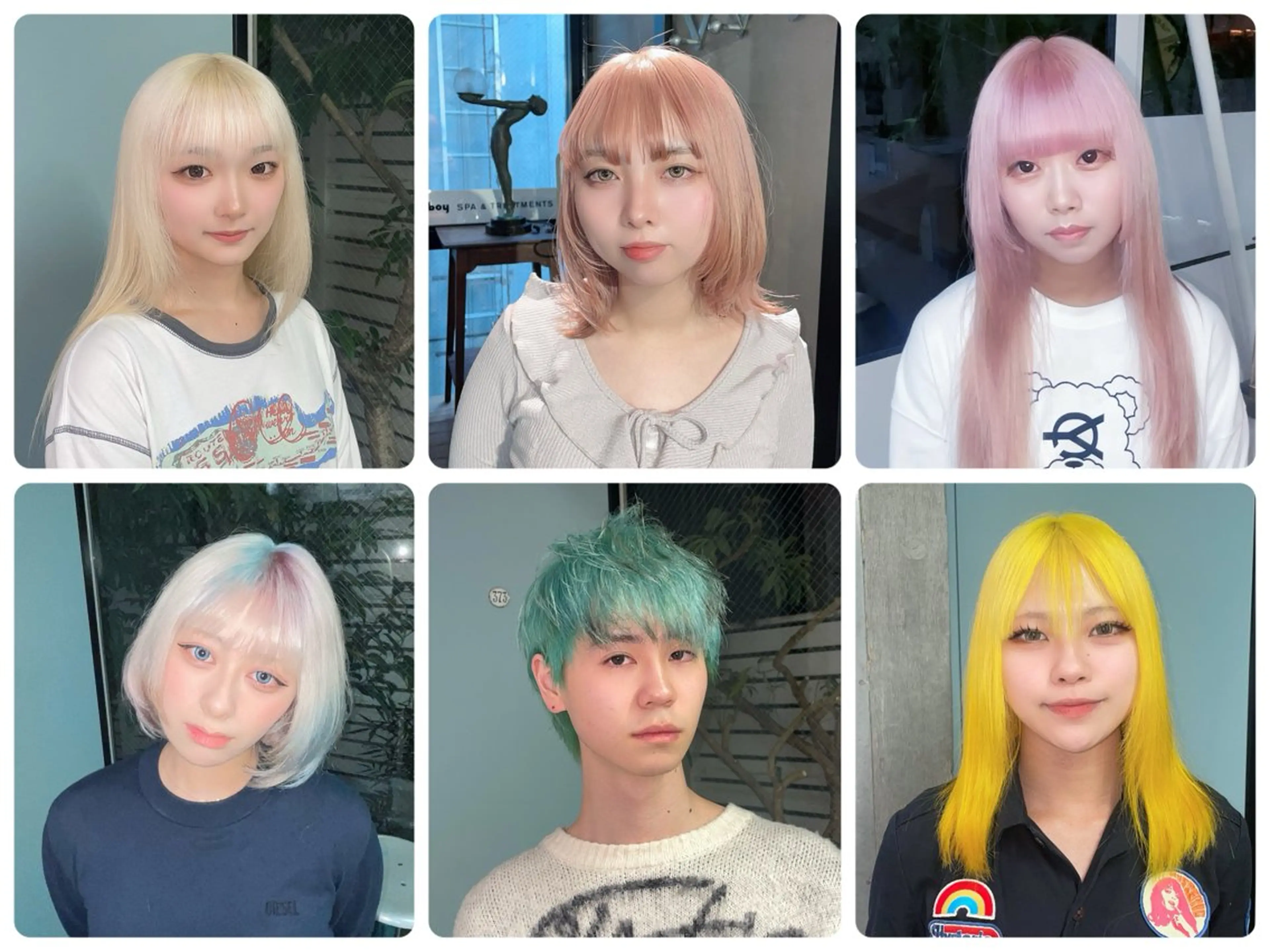 🌈💖ホワイトブリーチ💖🌈ケアブリーチ🧊ロング料金なし✨wカラーの写真