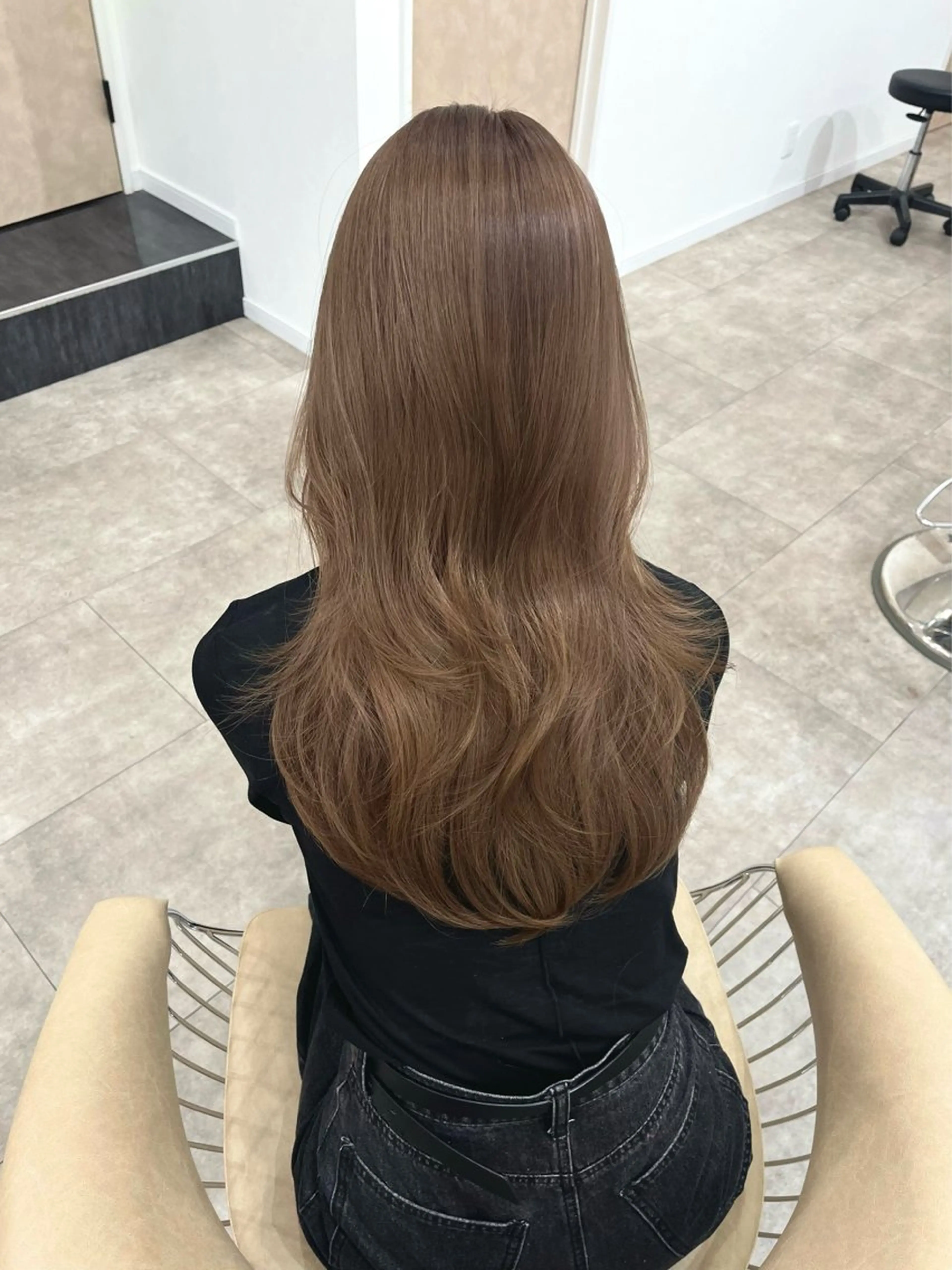 セミロング カラー ブリーチ ダブルカラー ブリーチなしカラー カット ヘアカラー LATE  tokyo所属・廣庭 勇人のヘアスタイル