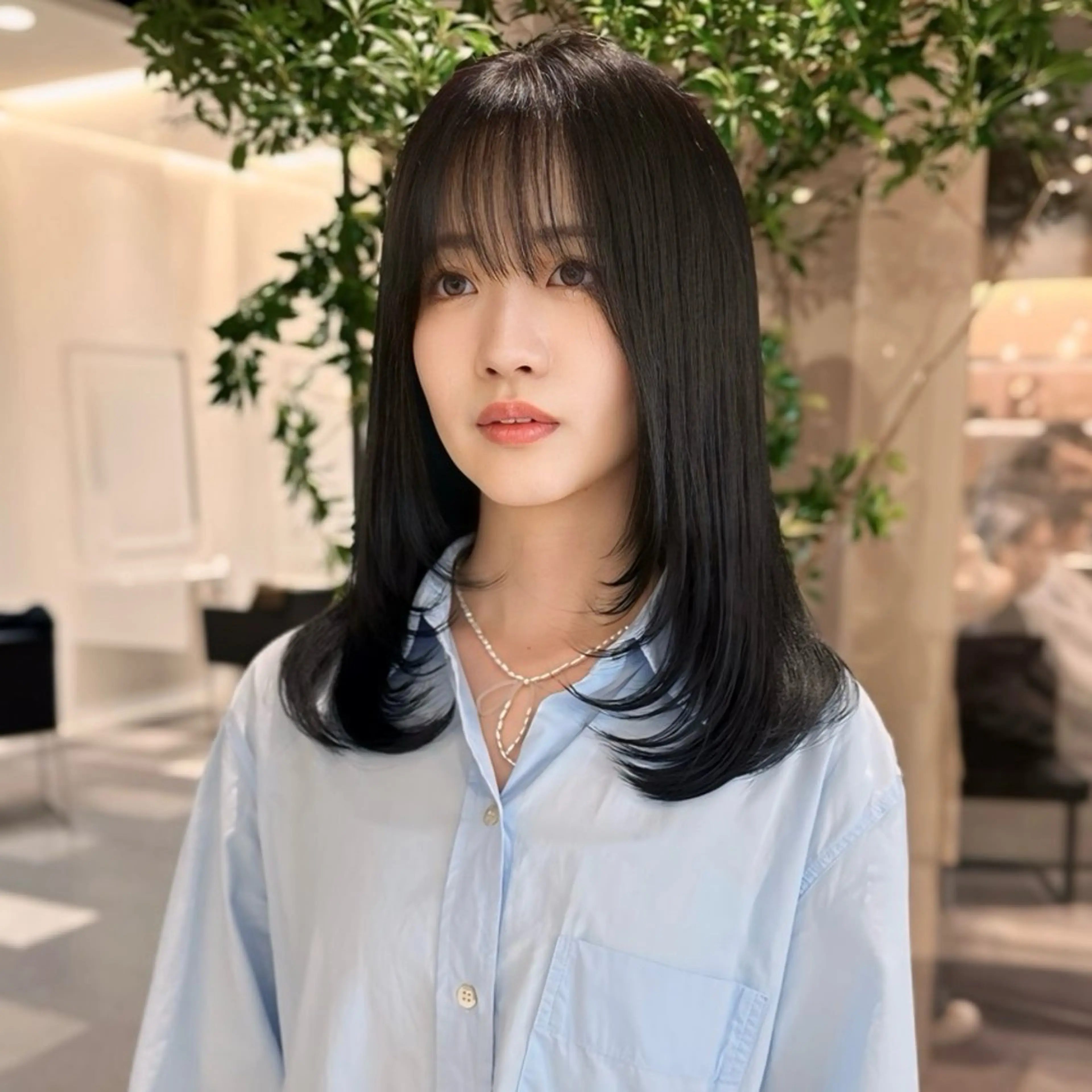 セミロング 韓国風ヘア レイヤーカット Sayu🤍ktwo -nagoyaのヘアスタイル