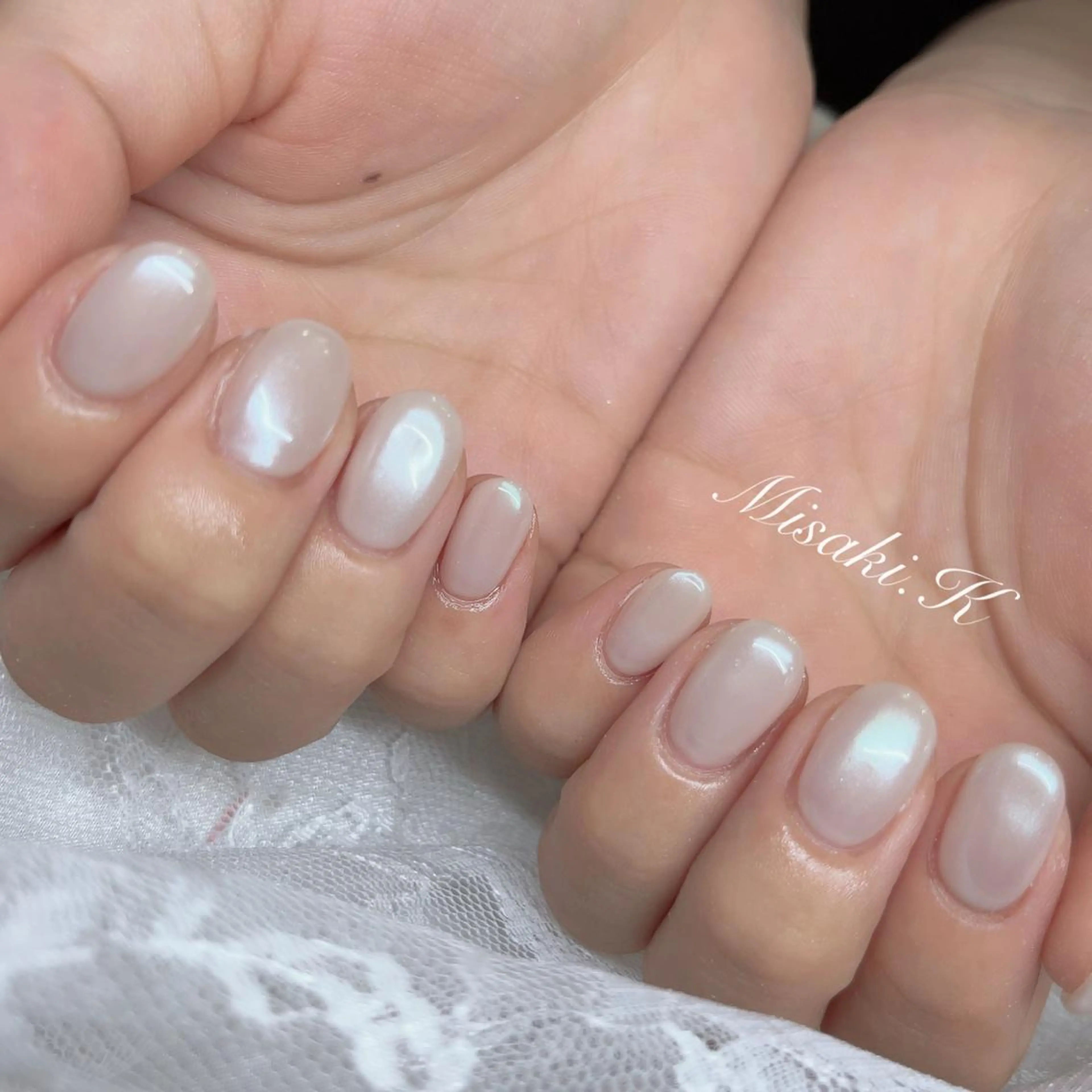 ネイル オーロラネイル ミラーネイル K. Misakiのネイルデザイン