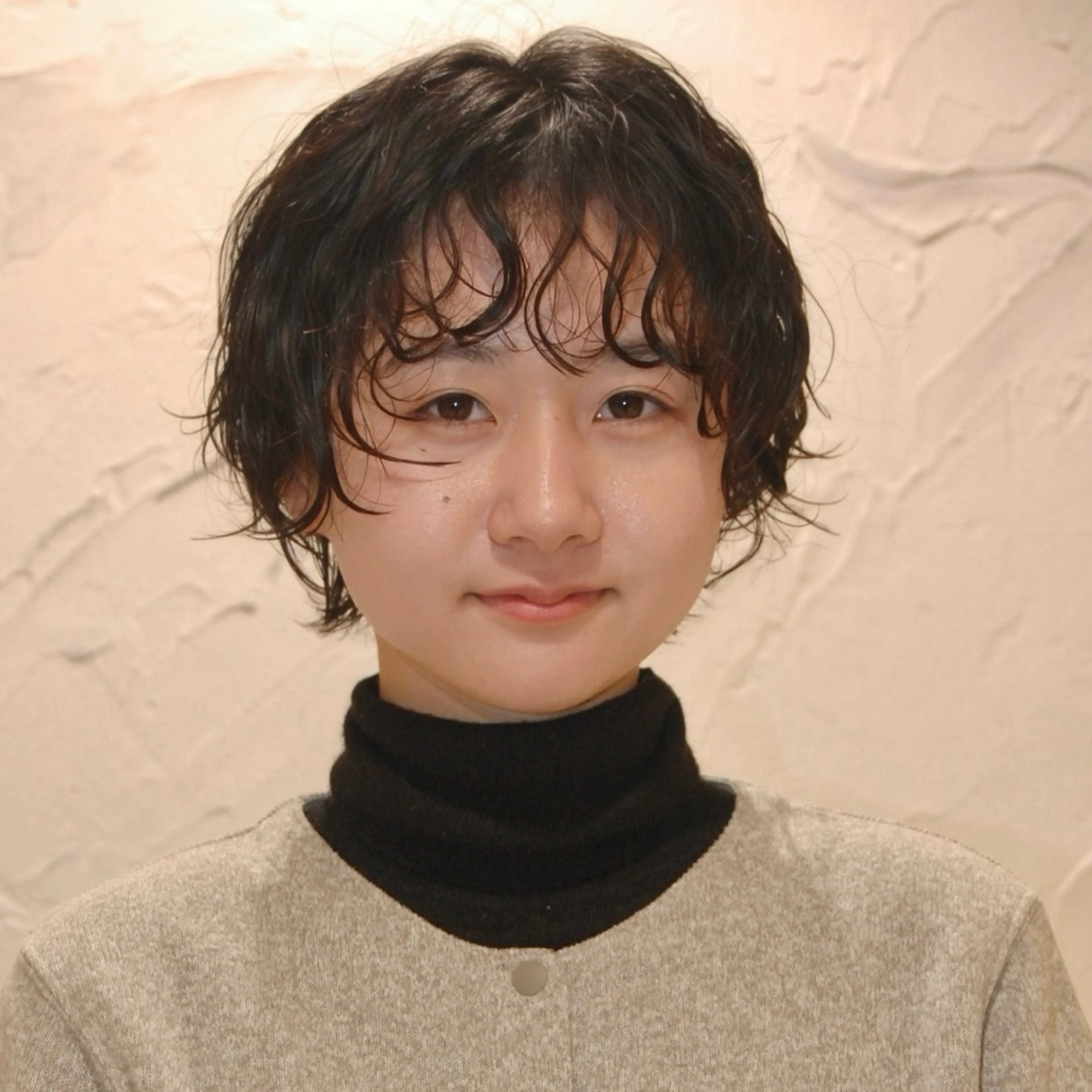 ショート カラー パーマ カット パーマ かんたまる💭ボブパ ーマ/レイヤーのヘアスタイル