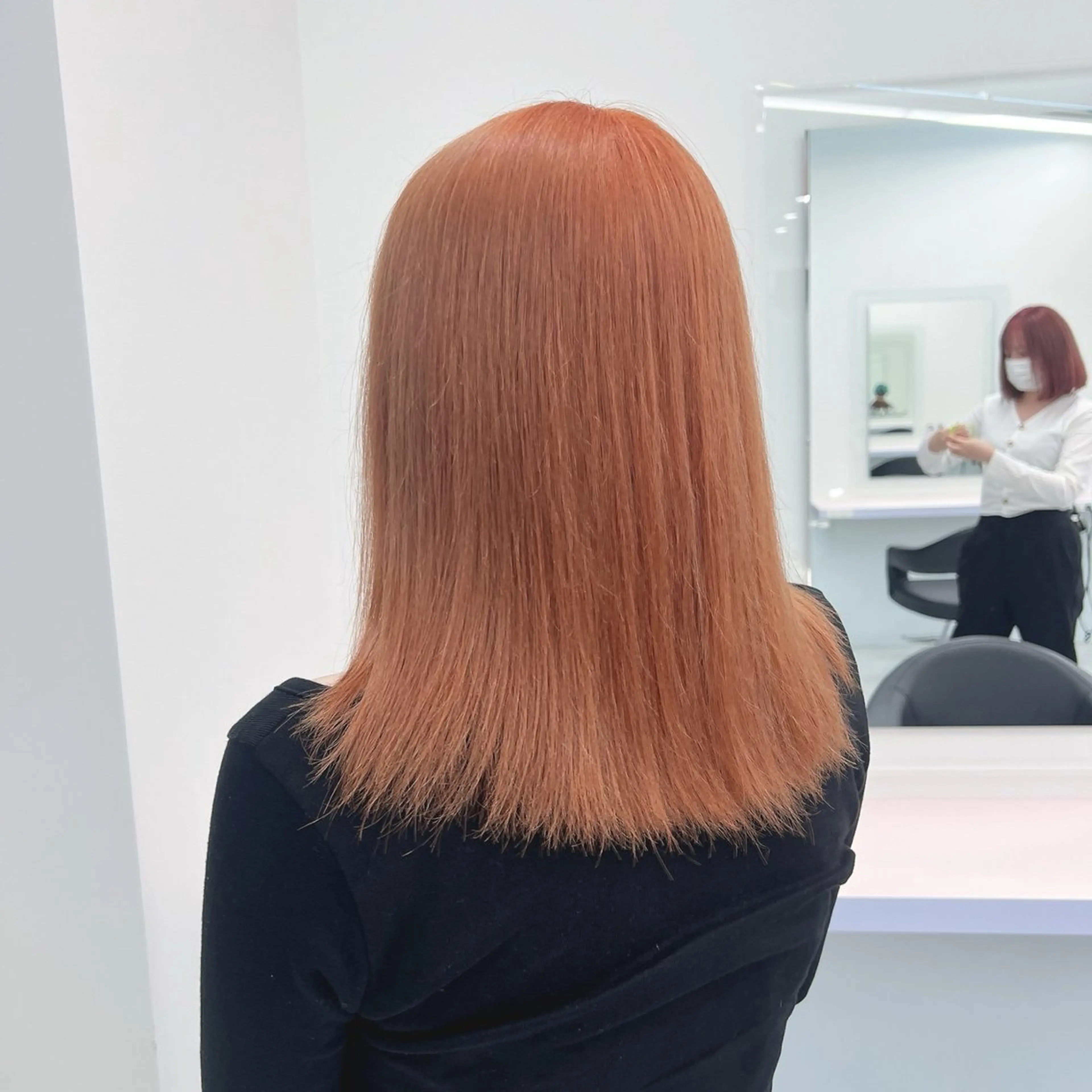 ミディアム カラー パーマ ヘアアレンジ メンズ 🤍透明感カラー🤍 ブリーチ🤍AINEのヘアスタイル