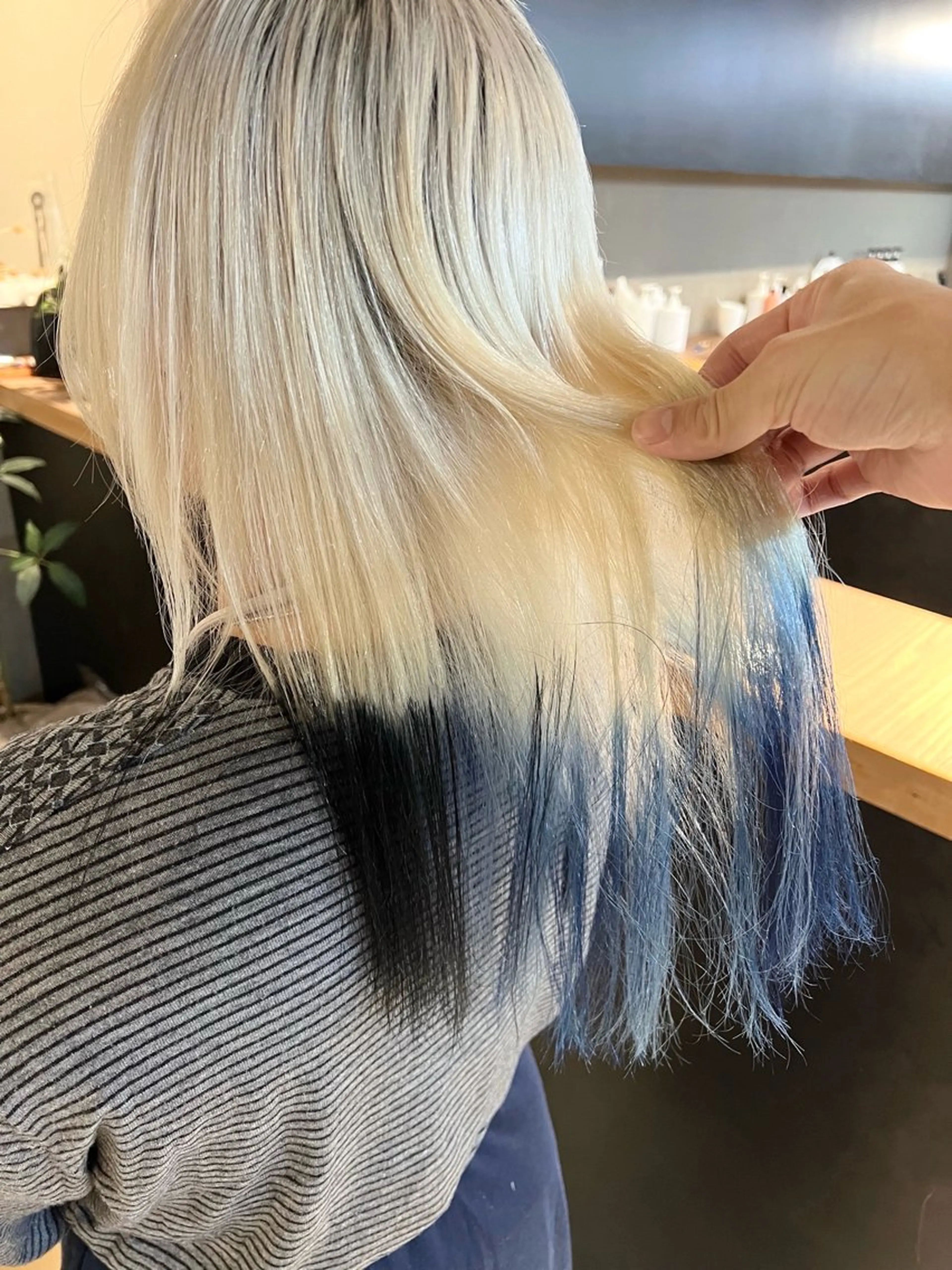 ロング カラー デザインカラー daiki 原宿のヘアスタイル