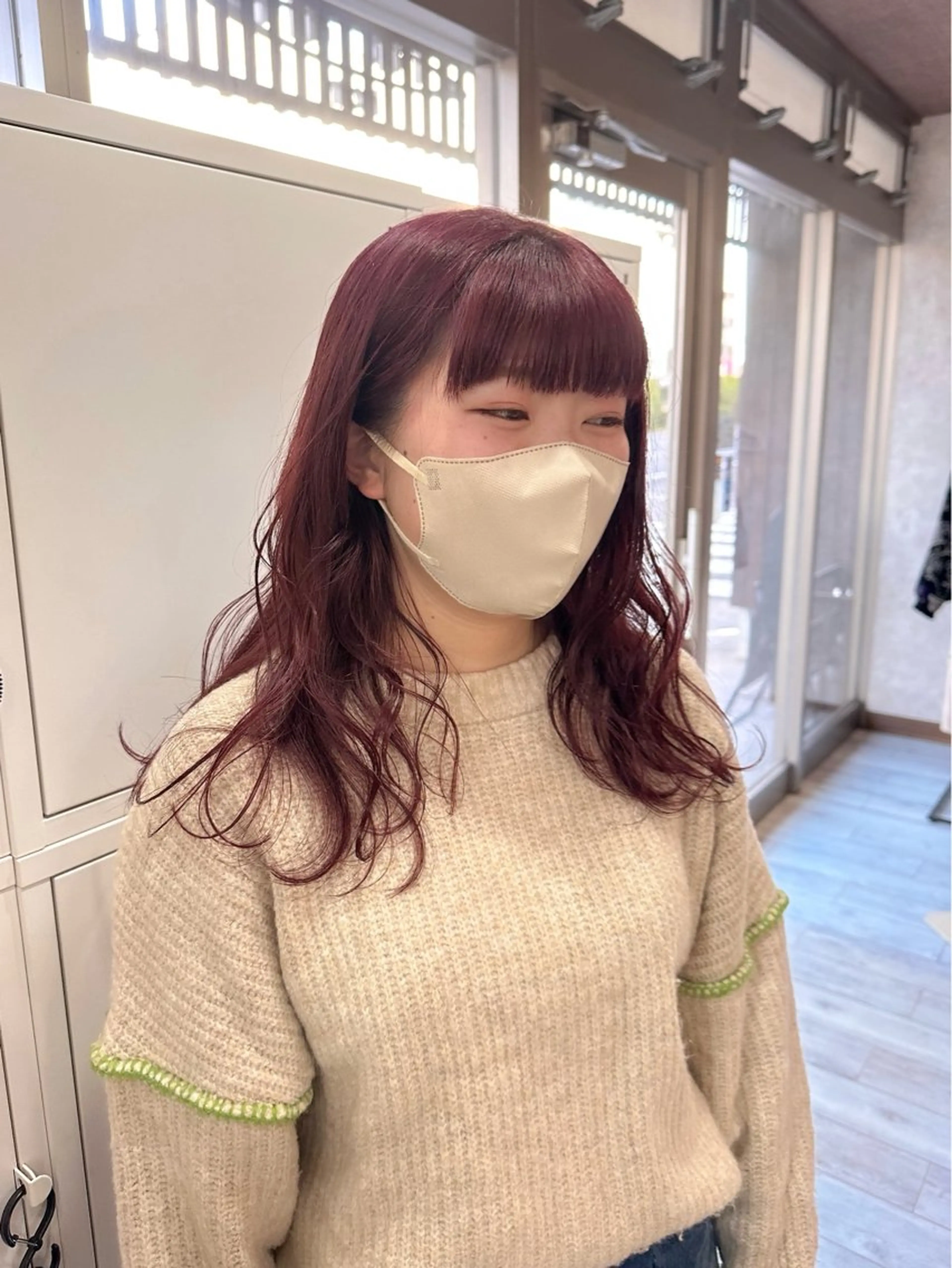 セミロング カラー ダブルカラー ヘアカラー トリートメント 高橋 みく/ minim 暖色のヘアスタイル