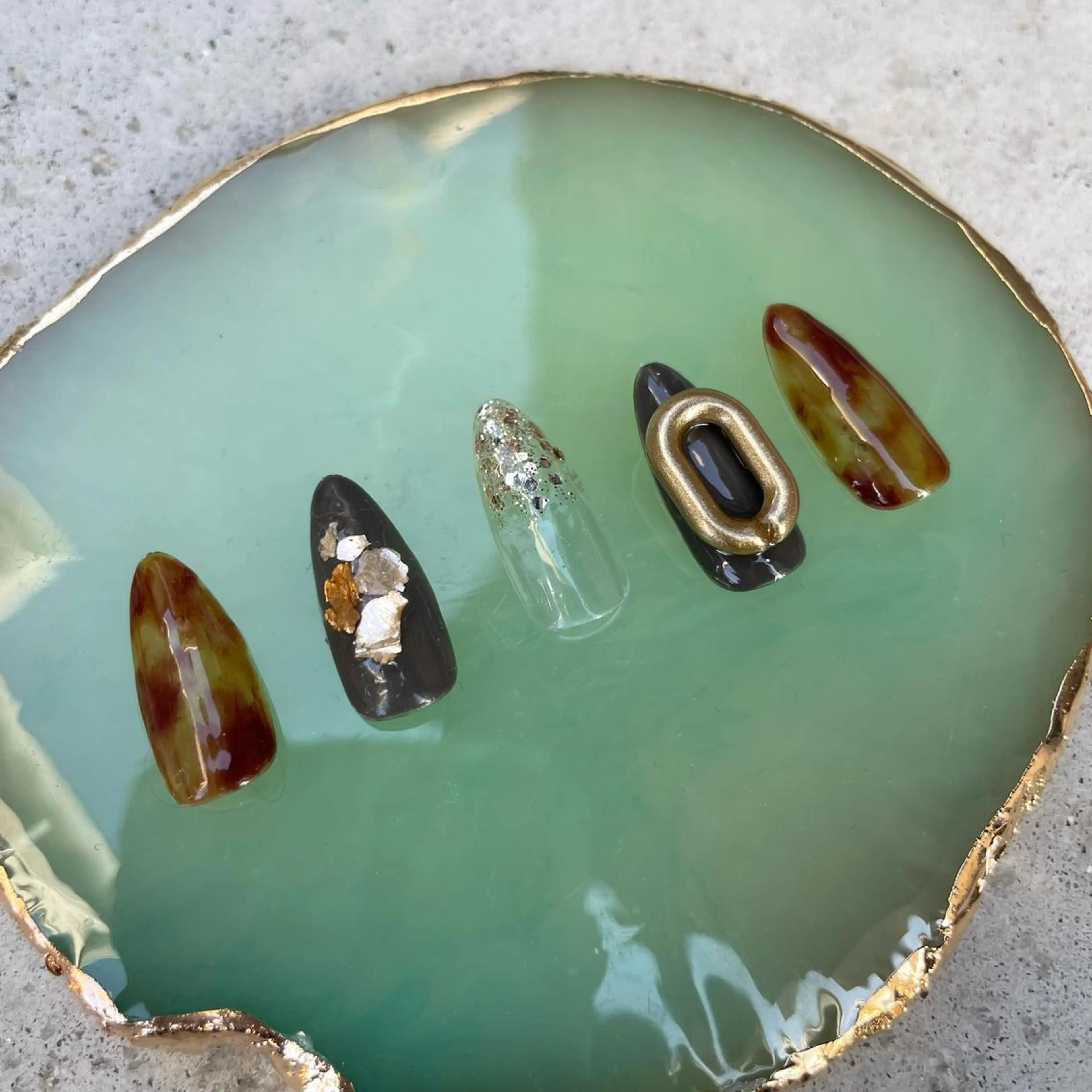 ネイル べっ甲ネイル Sea  nail by emaのネイルデザイン