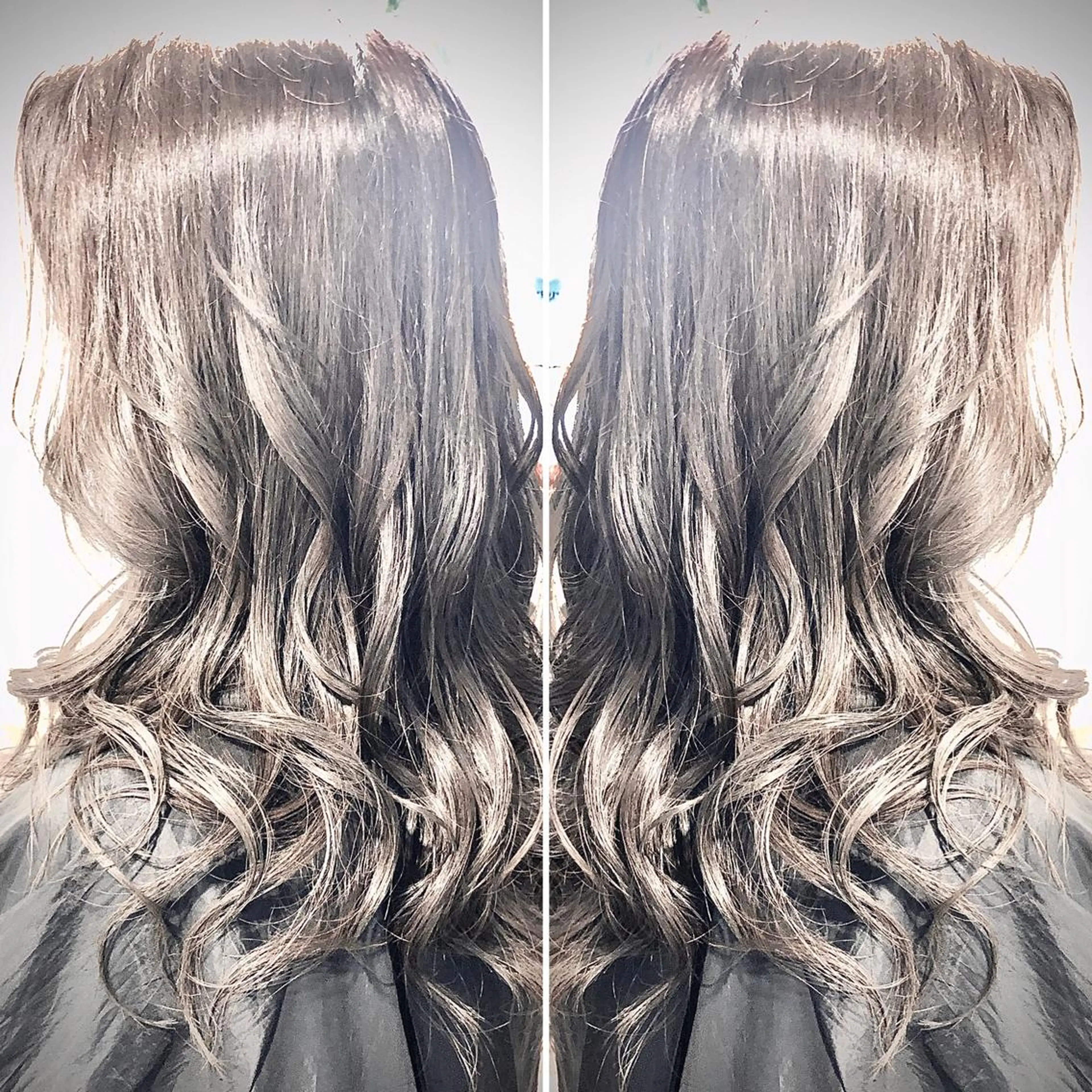 ロング カラー グレージュ ハイライトカラー ハイライト KOU コウのヘアスタイル