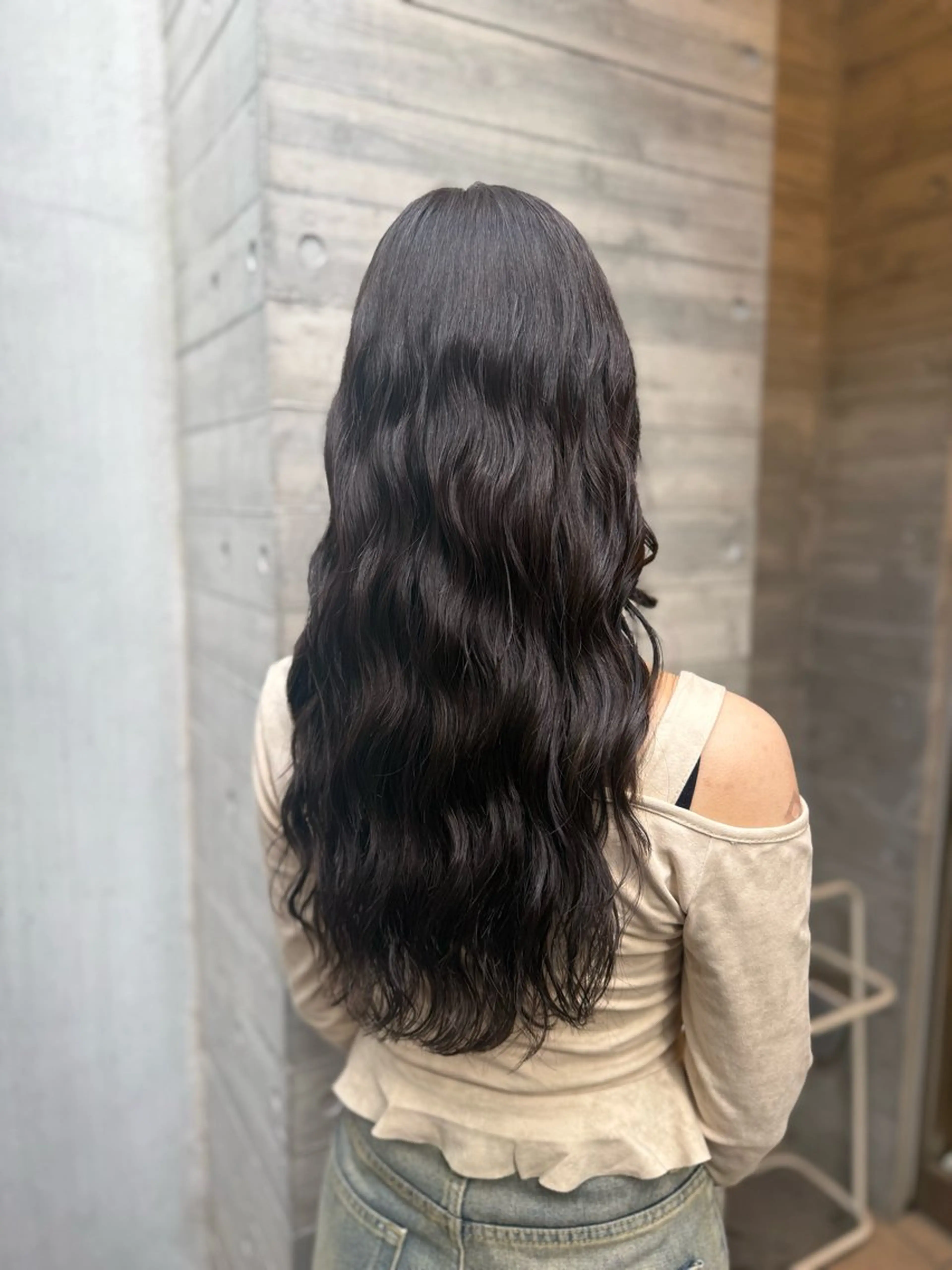 ロング カット パーマ デジタルパーマ/ ウェーブパーマ/神野のヘアスタイル