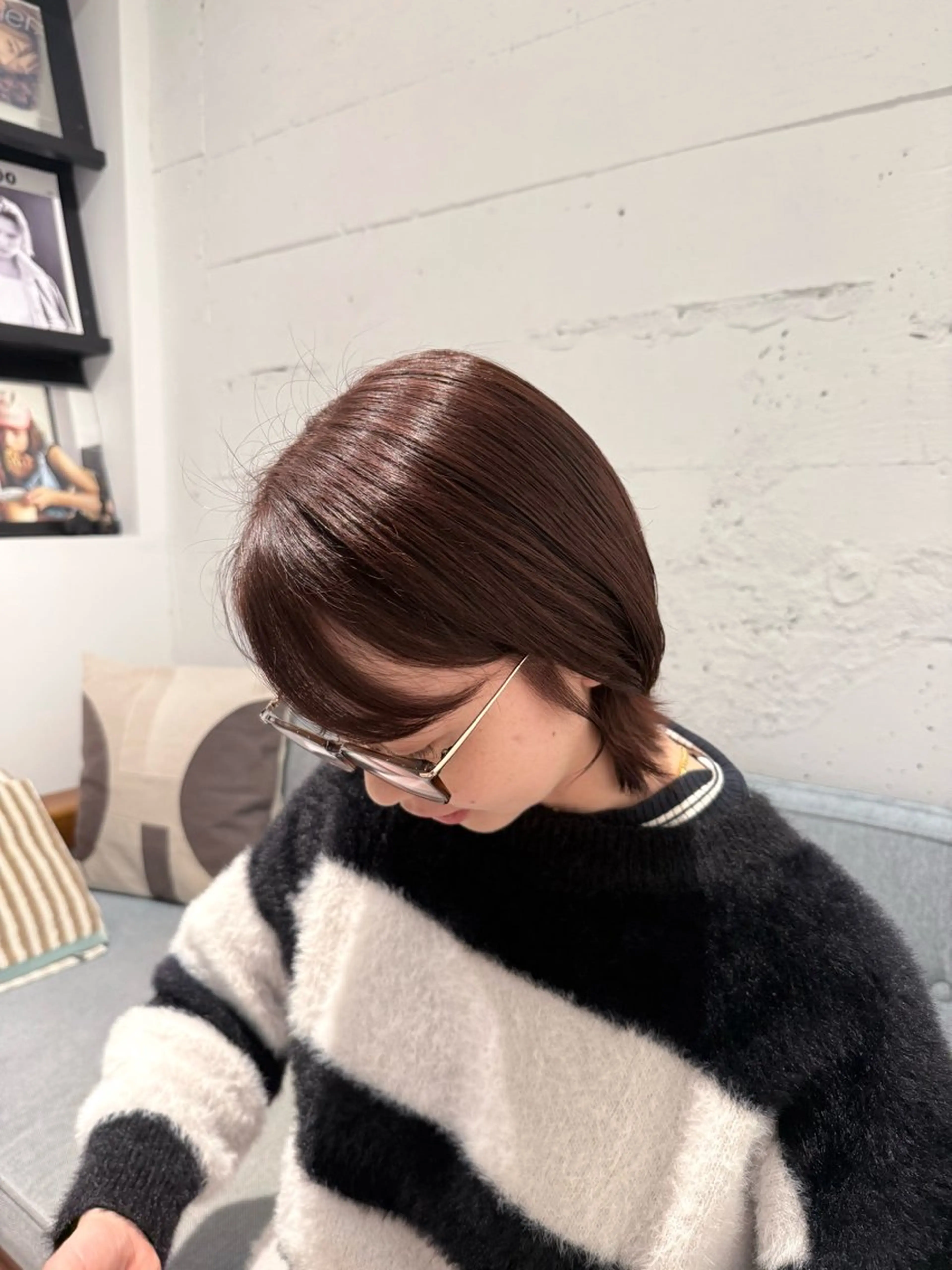 ショート オレンジブラウン Her所属・透明感カラー🫧/ Reinaのヘアスタイル