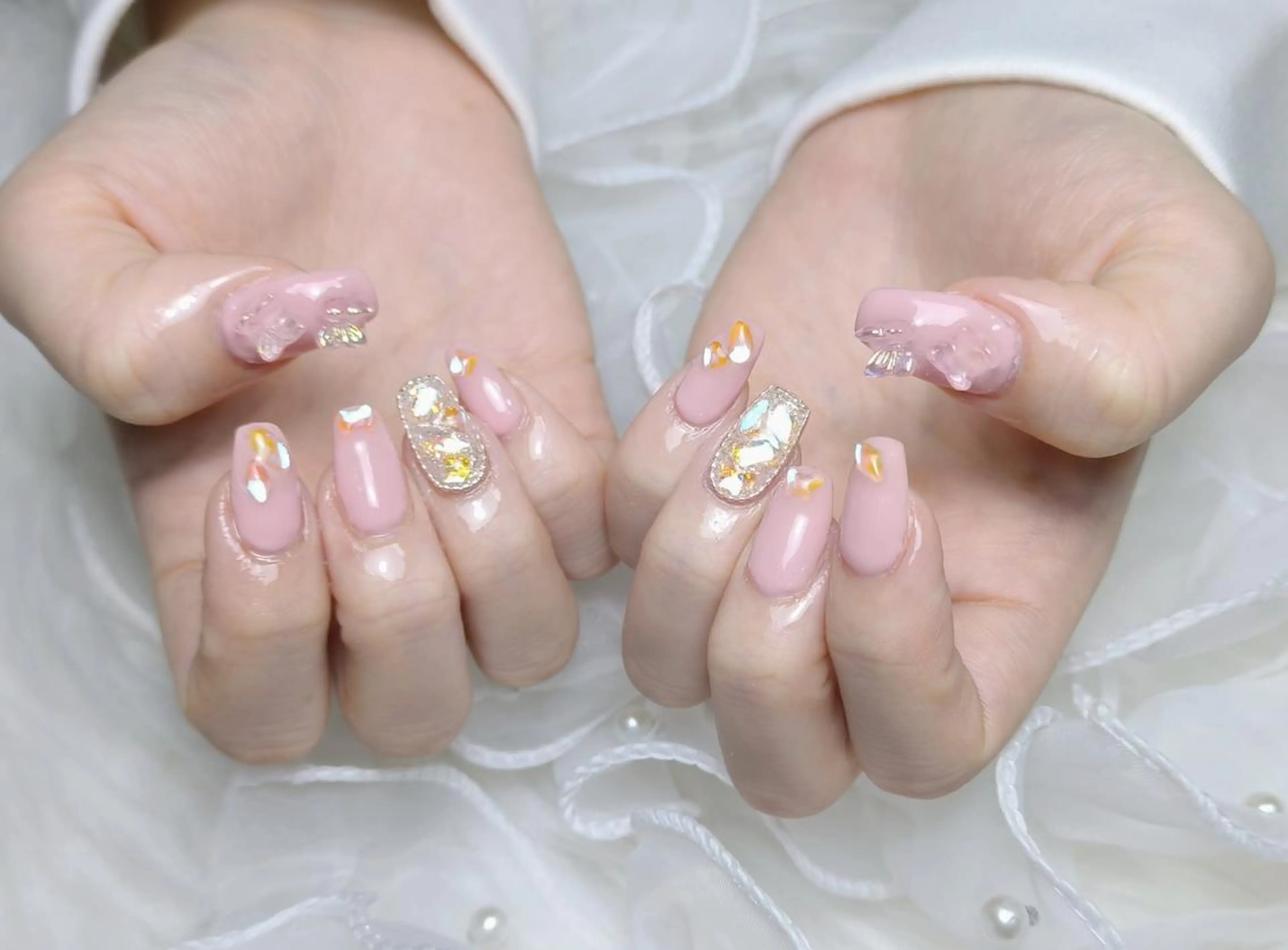 ネイル na🎀🎀na ちゅるちゅるのネイルデザイン