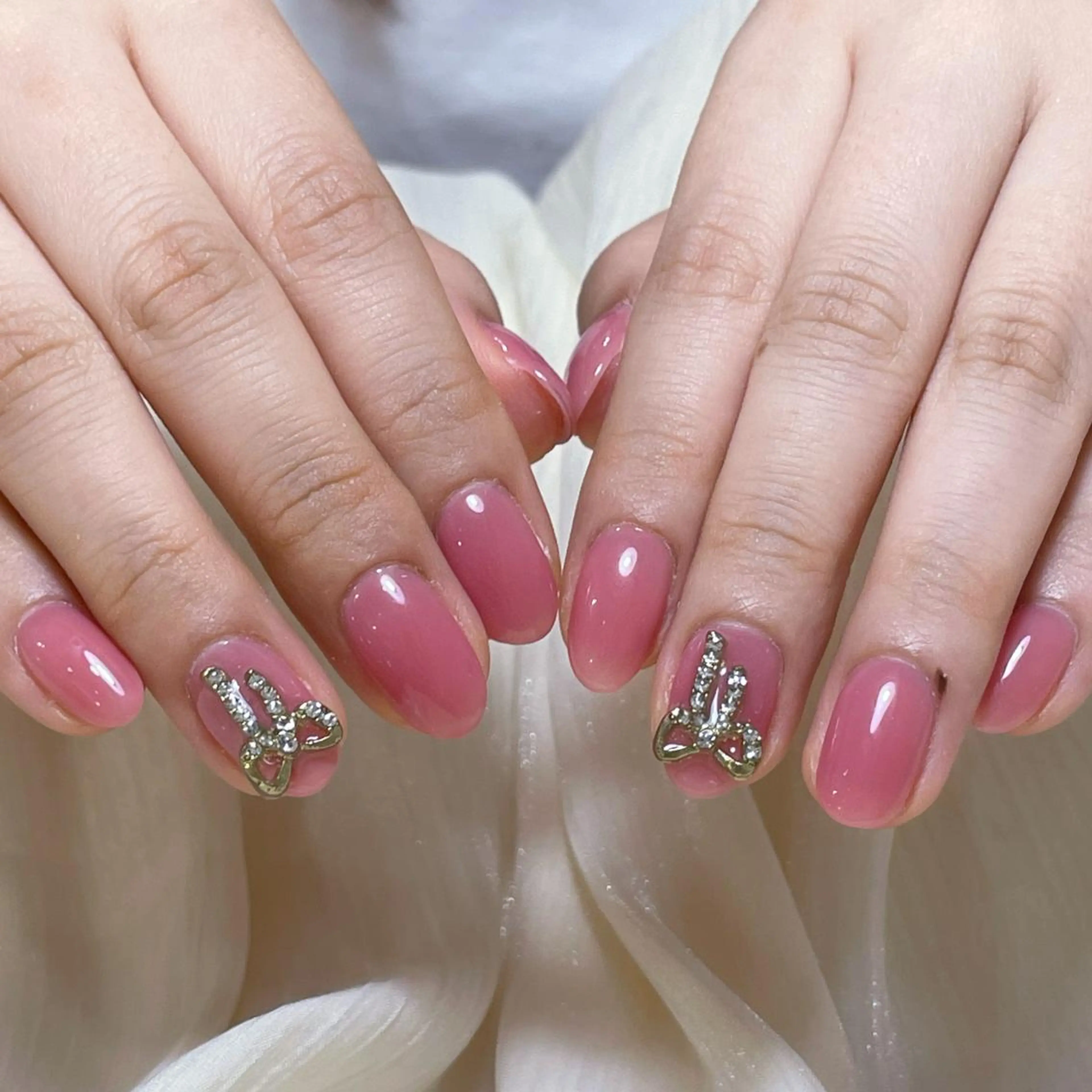 ネイル アートネイル オーロラネイル ガーリー キラキラネイル 韓国ネイル ハンドネイル diamond ♥のネイルデザイン