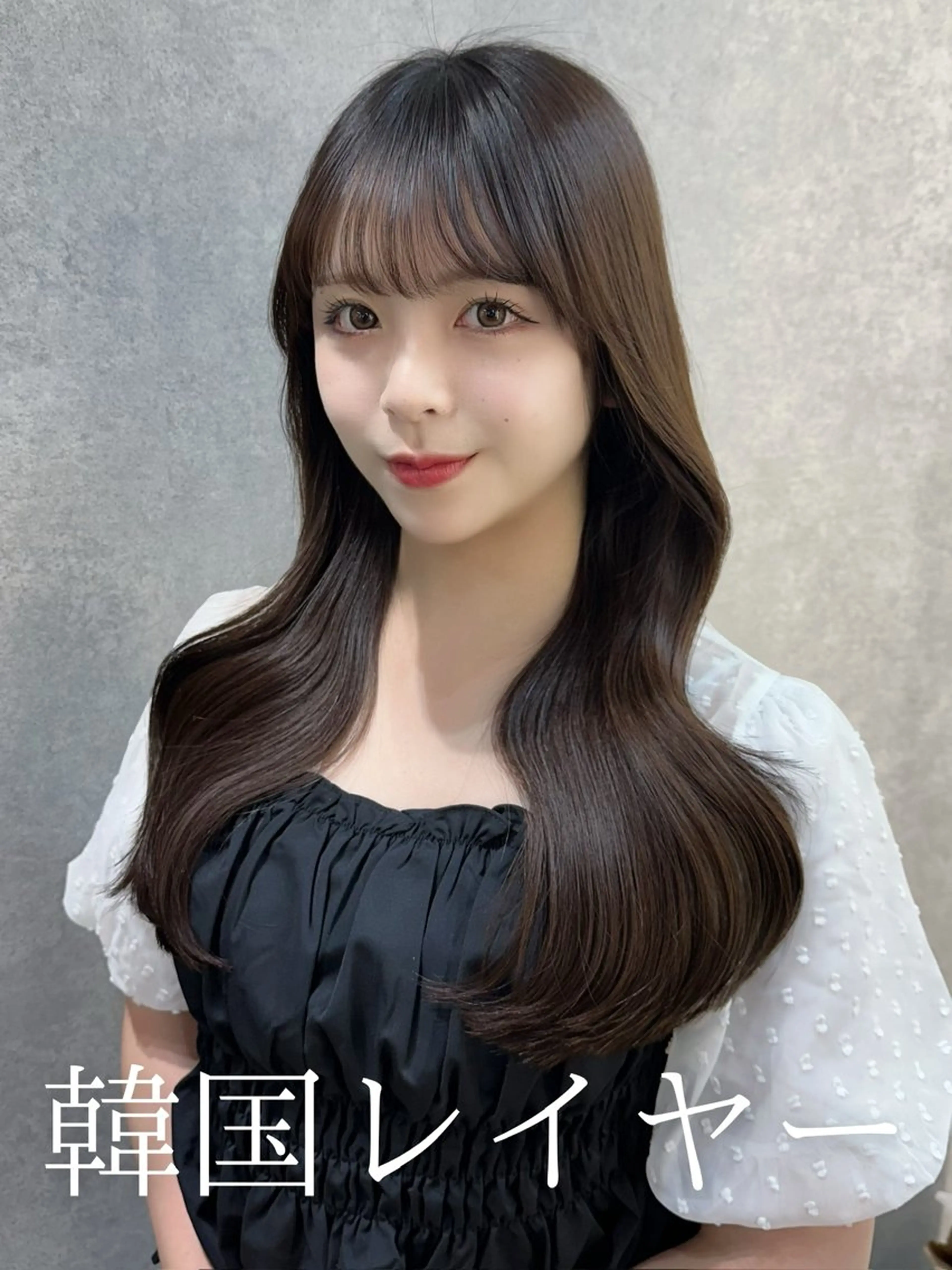 セミロング 韓国風パーマ/ 韓国ヘア/大森千寛のヘアスタイル