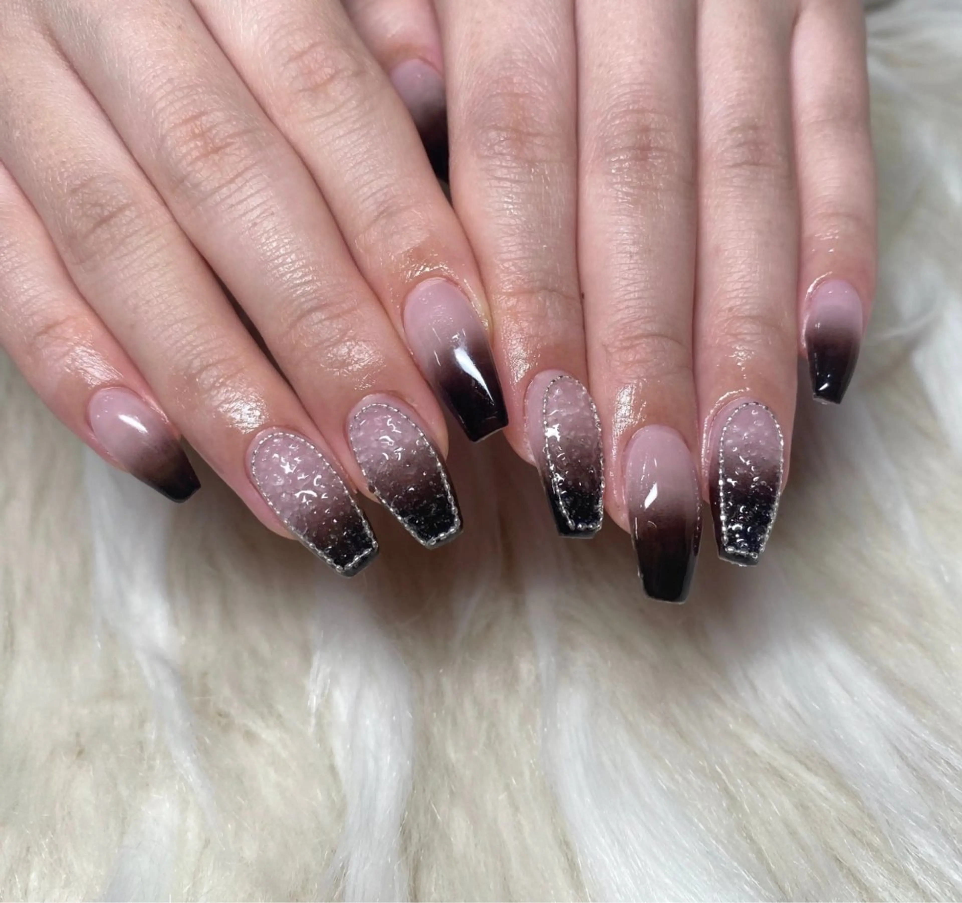 ネイル 長さ出し フレンチネイル ジェルネイル グラデーション 韓国ネイル ハンドネイル Nail&eye Belire 新宿のネイルデザイン