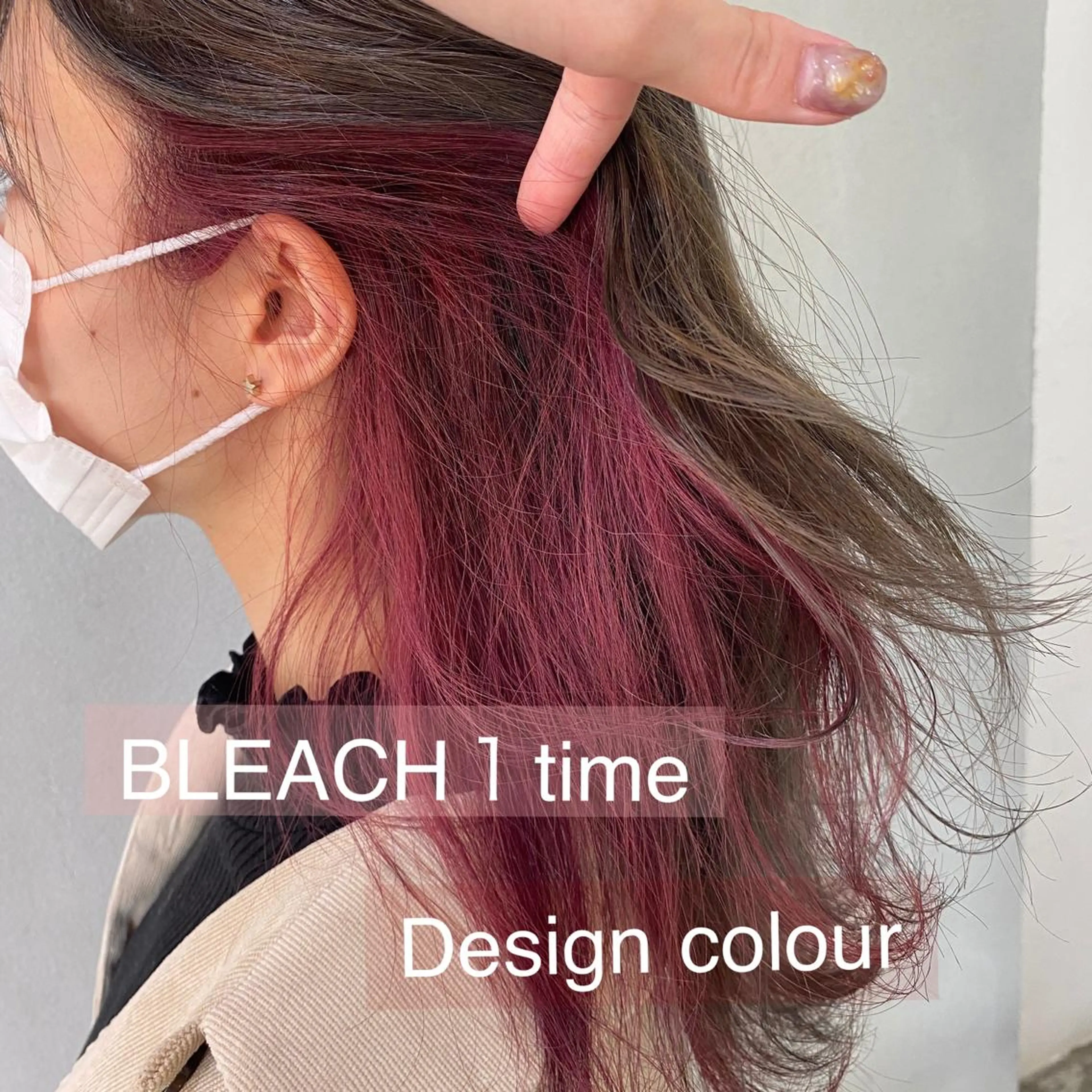 ミディアム カラー 舟橋 りんかのヘアスタイル