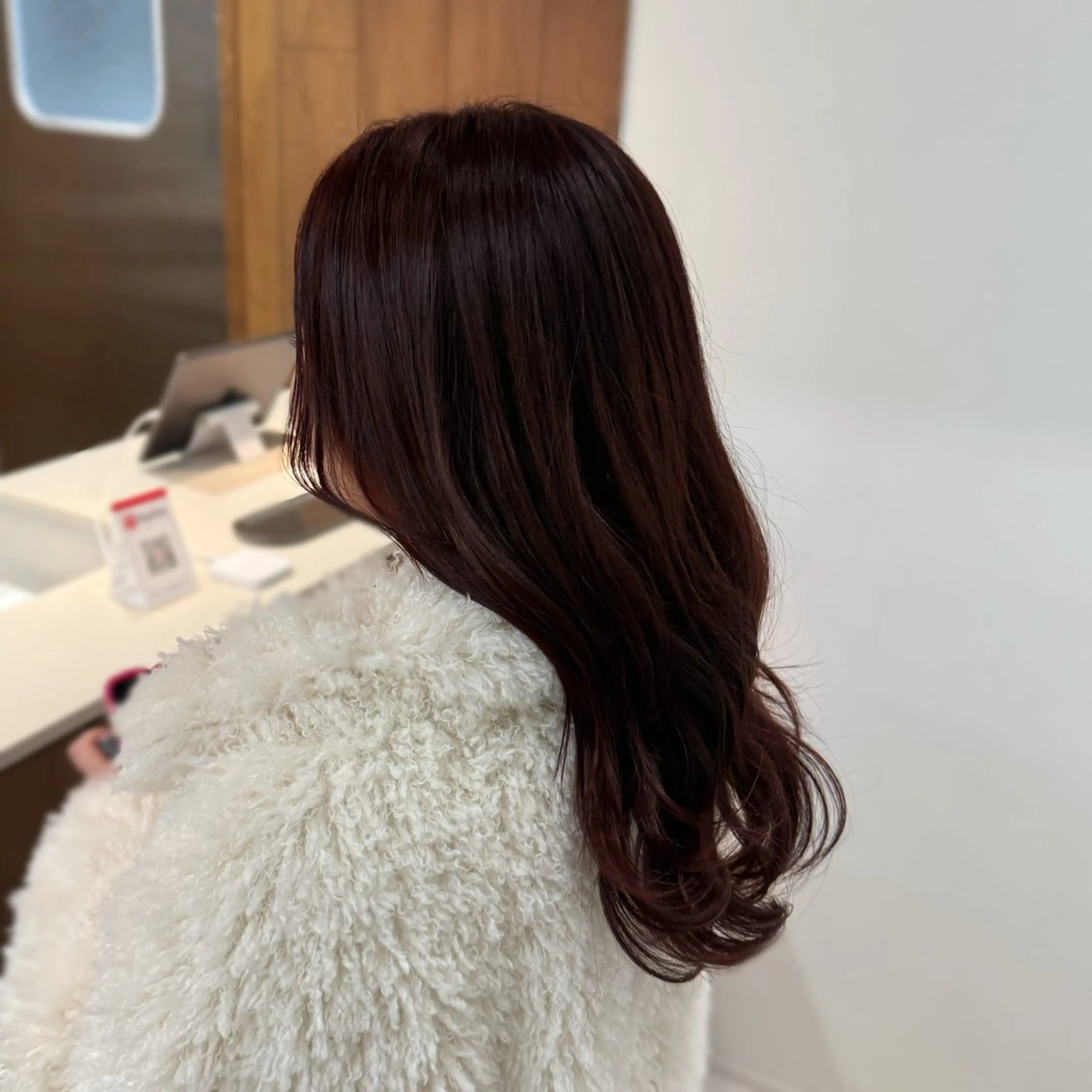 ミディアム カラー 透明感カラー カット ヘアカラー トリートメント 縮毛矯正+モテカラー 🎀✨MIHOのヘアスタイル
