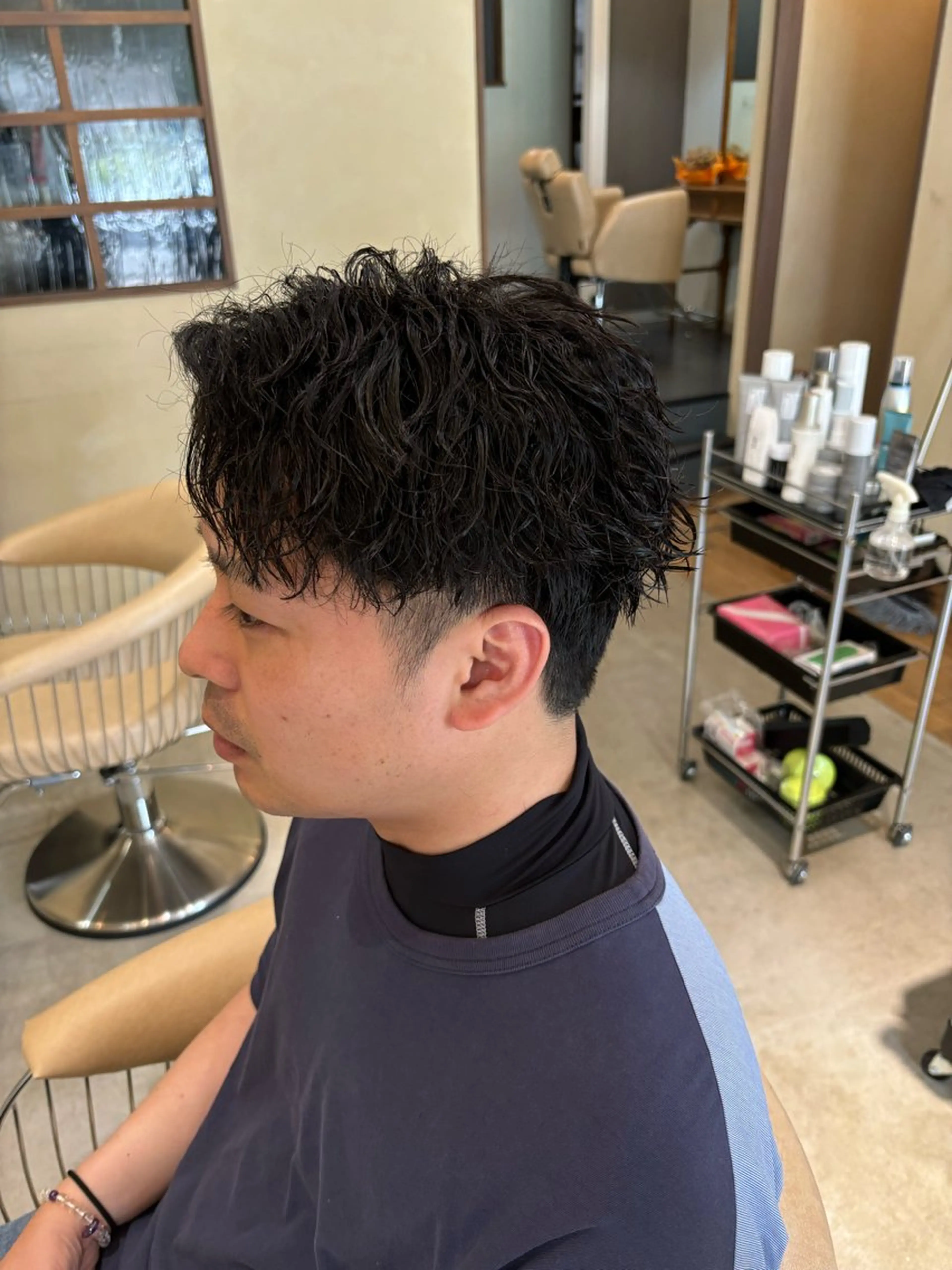 ショート メンズ カット パーマ 鹿児島 TSUBASAのヘアスタイル