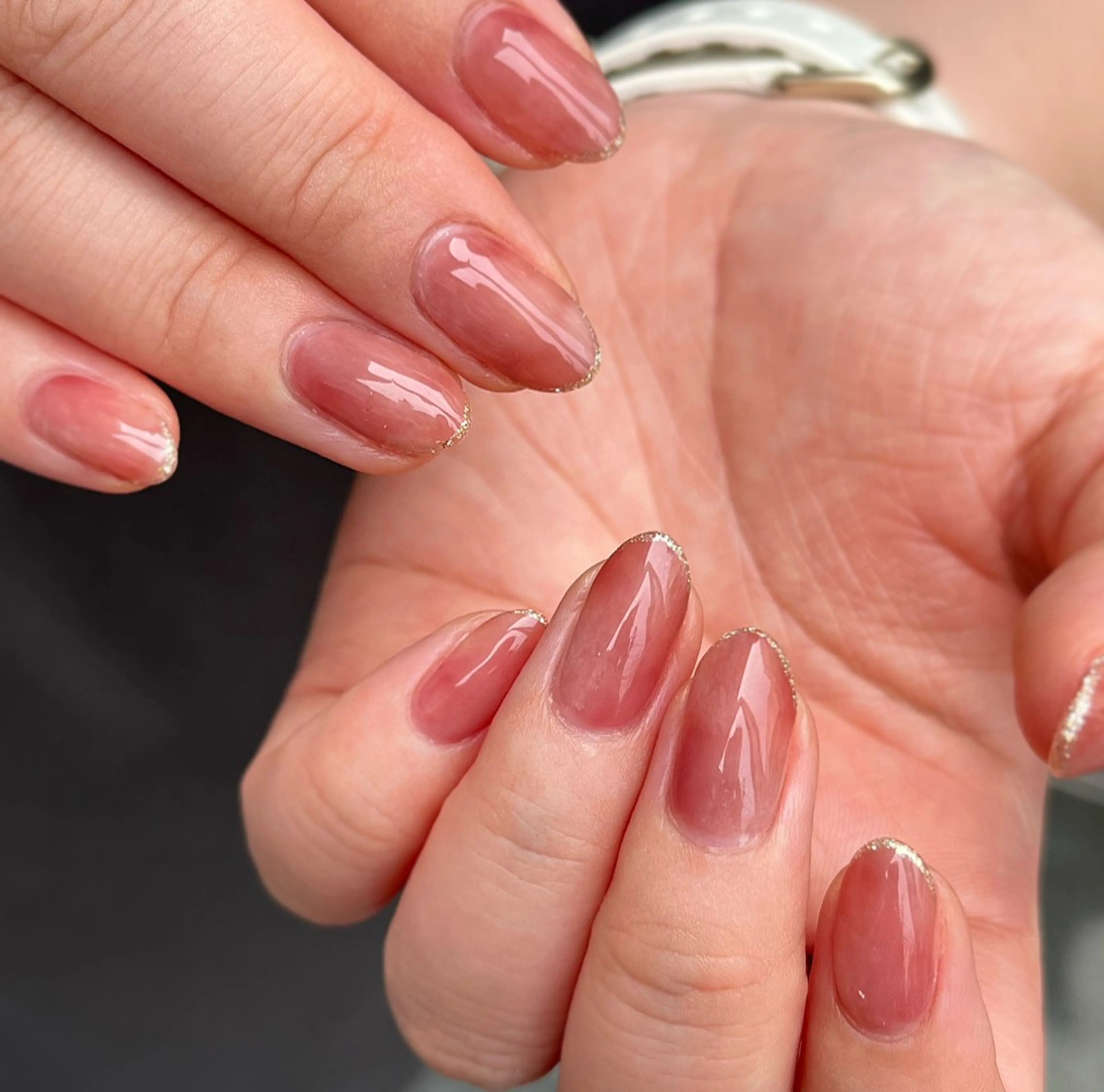 セミロング ハンドネイル 表参道 hitomiのネイルデザイン