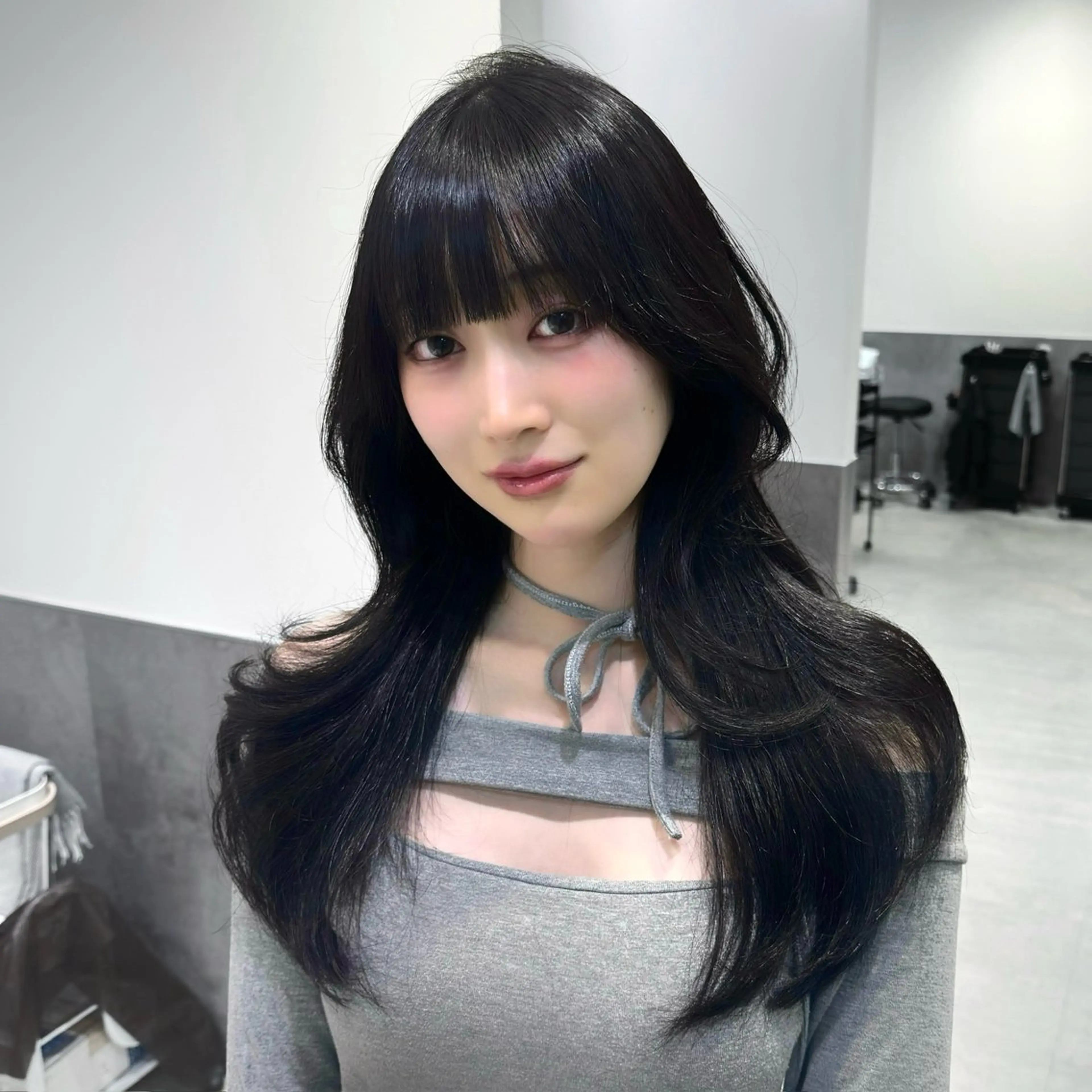 ロング カラー レイヤーカット 似合わせカット カット ヘアカラー トリートメント GO TODAY 原宿Verno店所属・韓国系支持率No.1 レイヤー特化/きょうのヘアスタイル