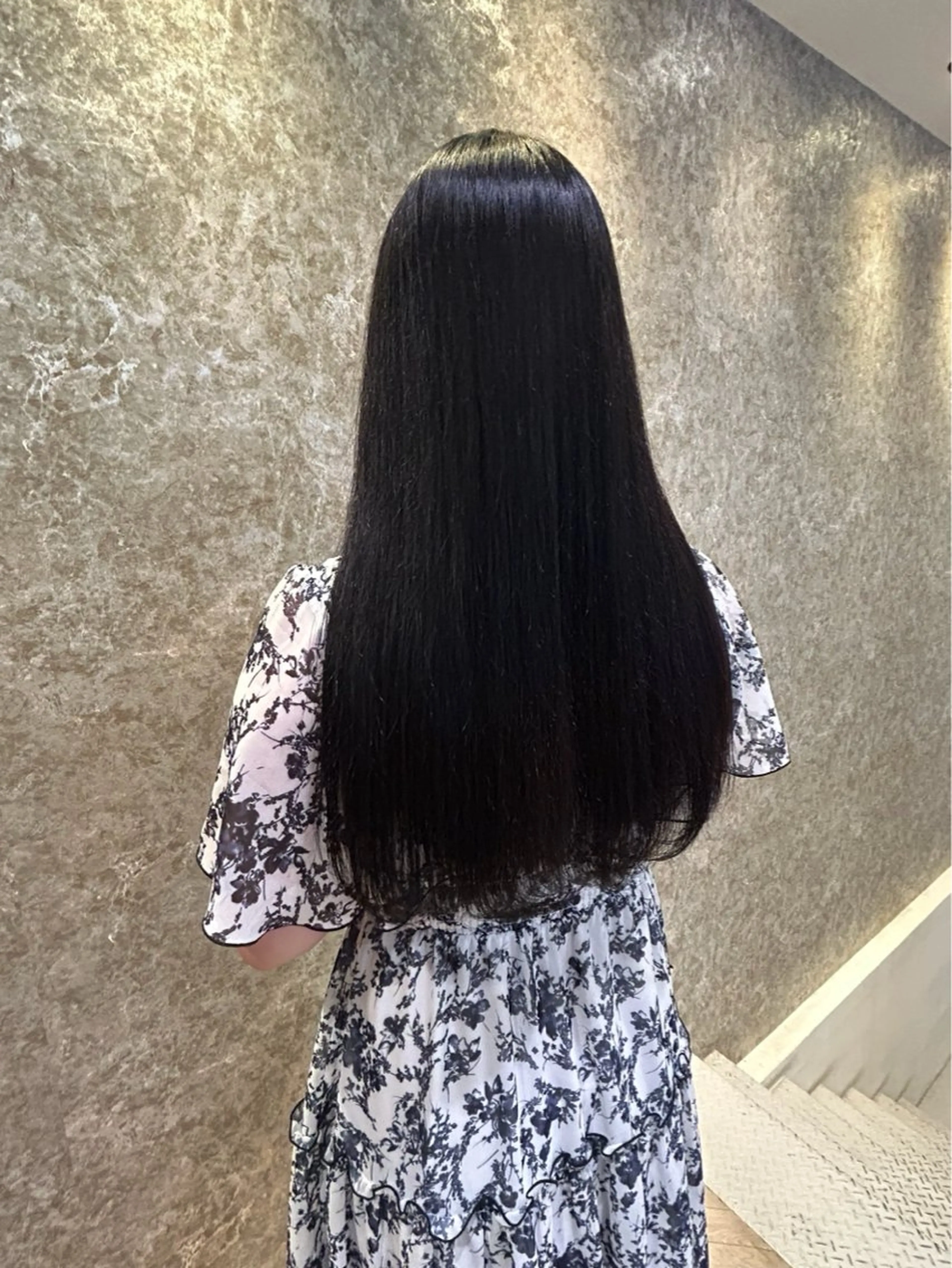 ロング 縮毛矯正 縮毛矯正 アベ ミスズのヘアスタイル