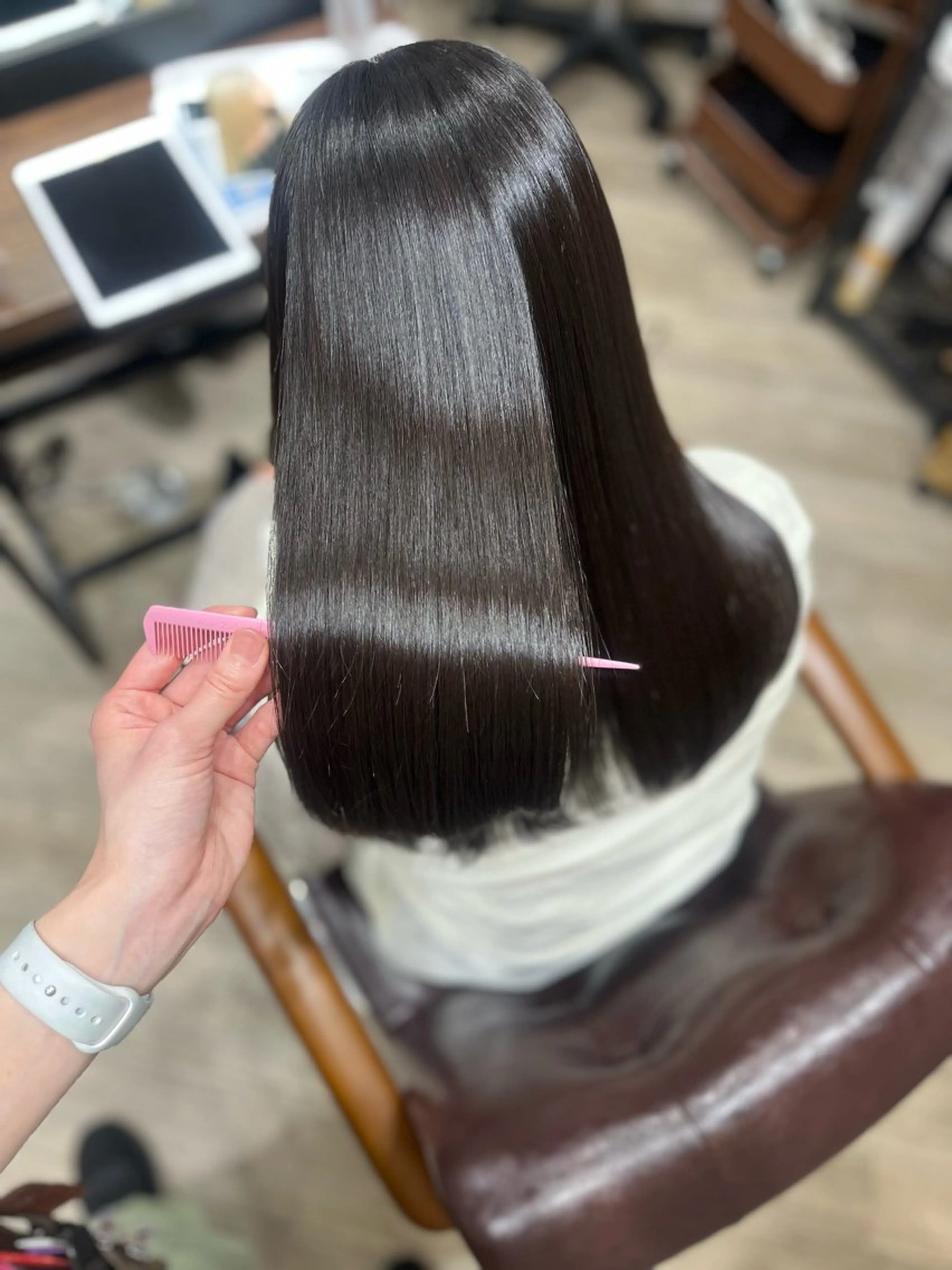 ミディアム カラー ブラウンカラー バイオレットカラー バイオレットブラウン 🫧ぷる艶カラー🫧 Yuubi🦩のヘアスタイル