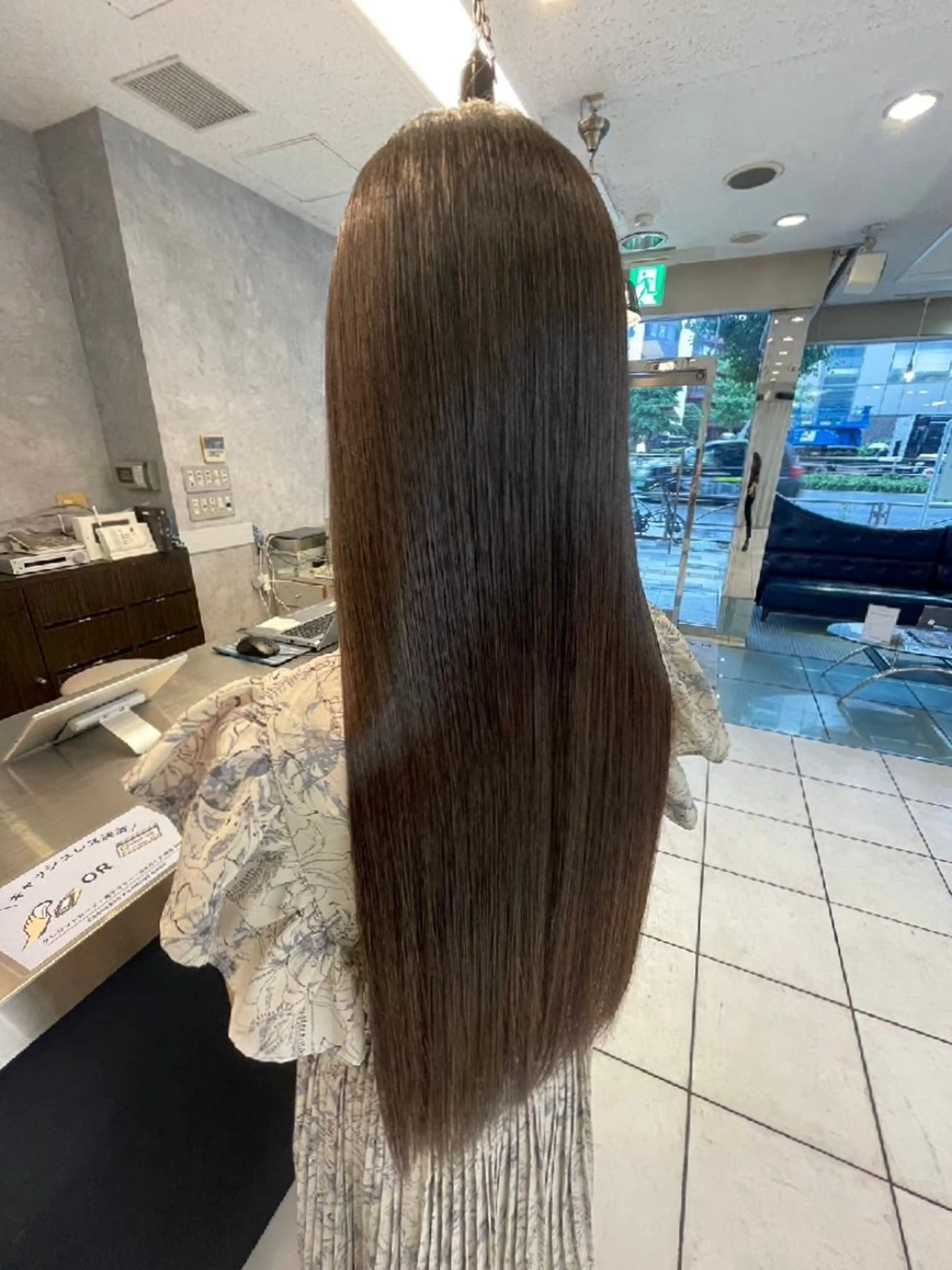 カラー ロング ヘアカラー トリートメント 🎶透明感カラー🎶 吉田舞和夏のヘアスタイル